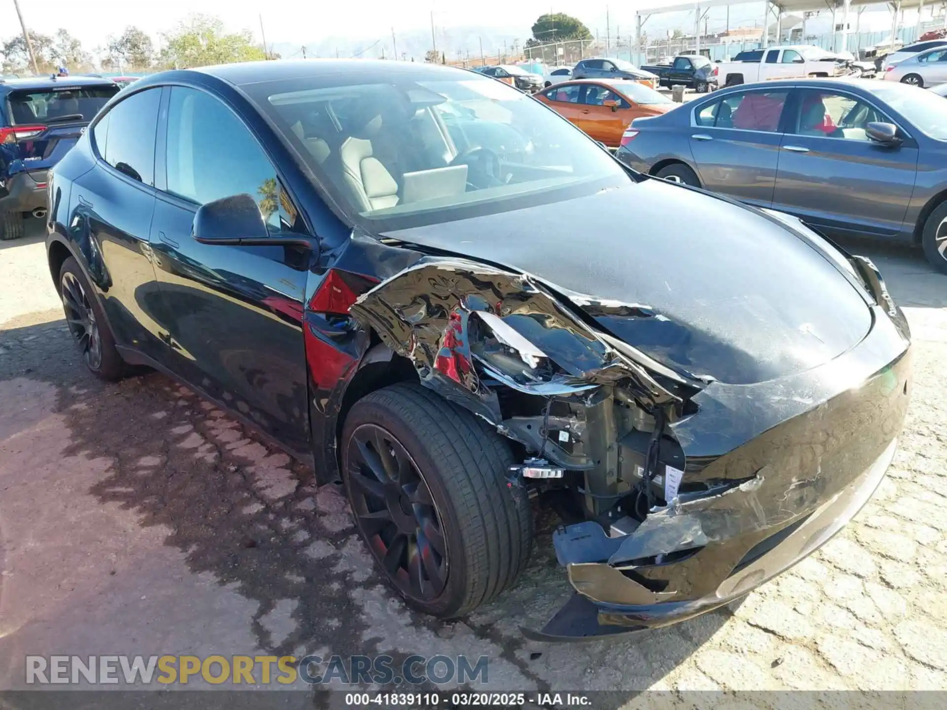 1 Photograph of a damaged car 7SAYGDEE3PA131056 TESLA MODEL Y 2023