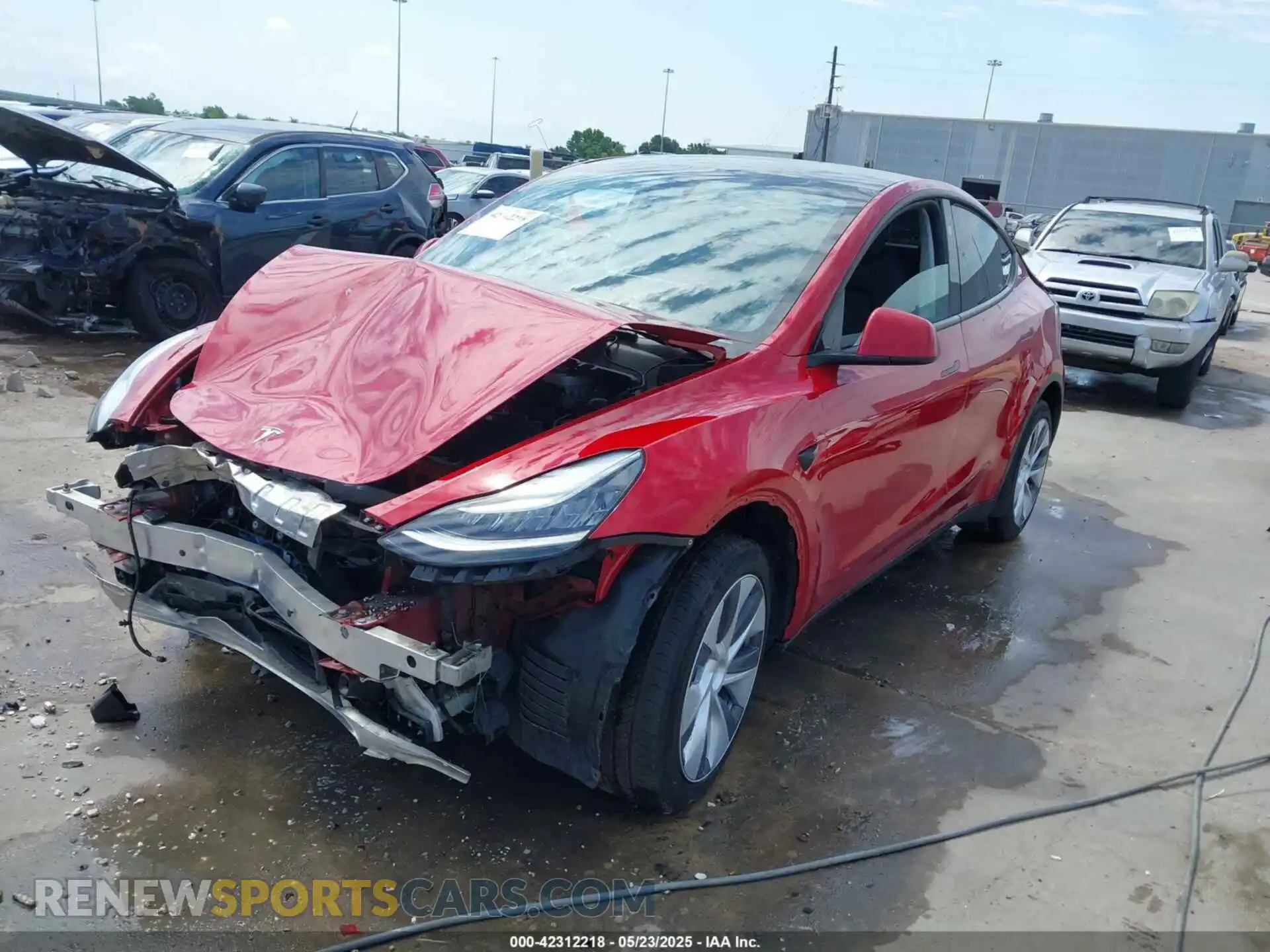 2 Photograph of a damaged car 7SAYGDEE3PA143353 TESLA MODEL Y 2023