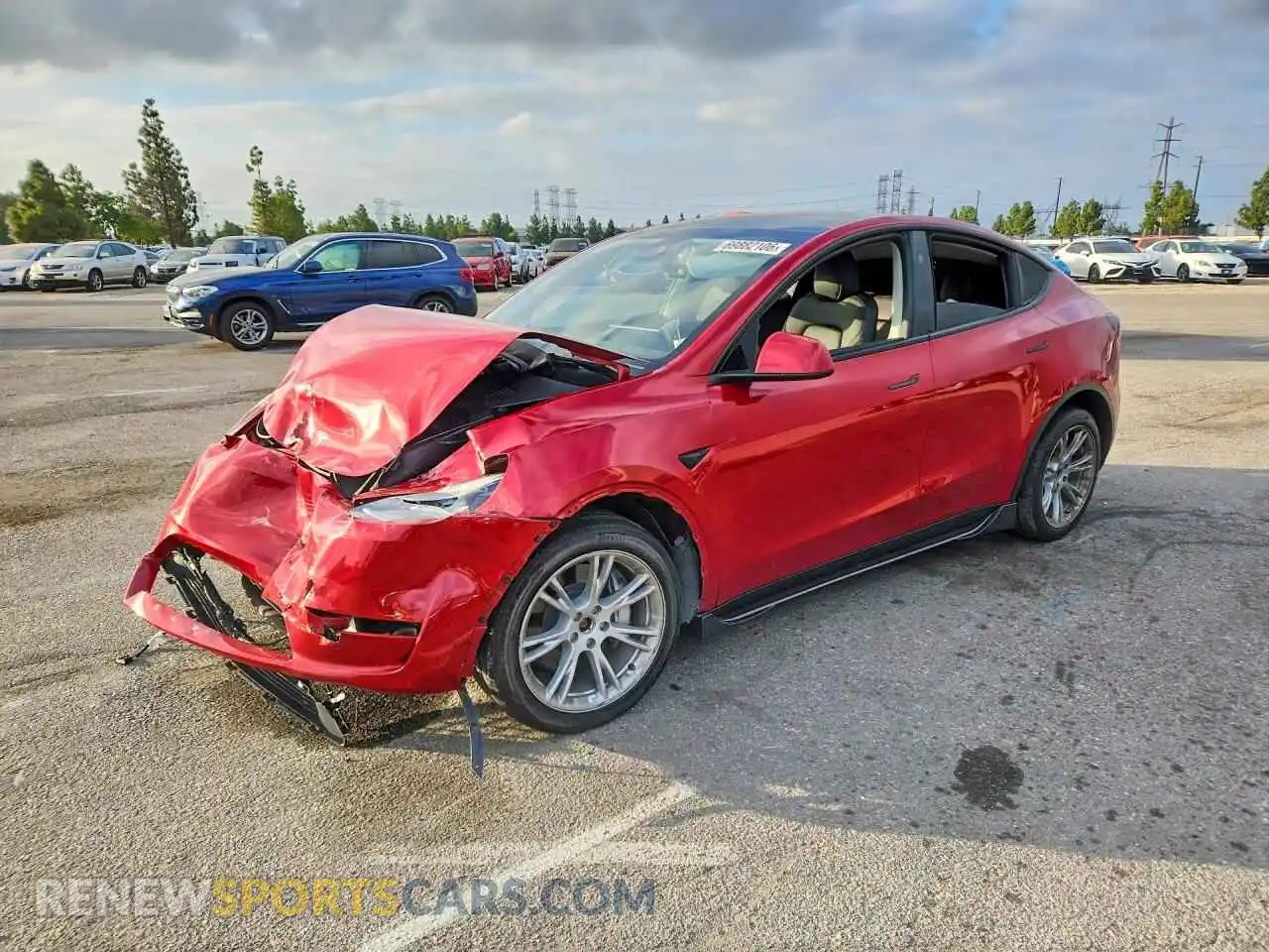 1 Photograph of a damaged car 7SAYGDEE3PA168866 TESLA MODEL Y 2023