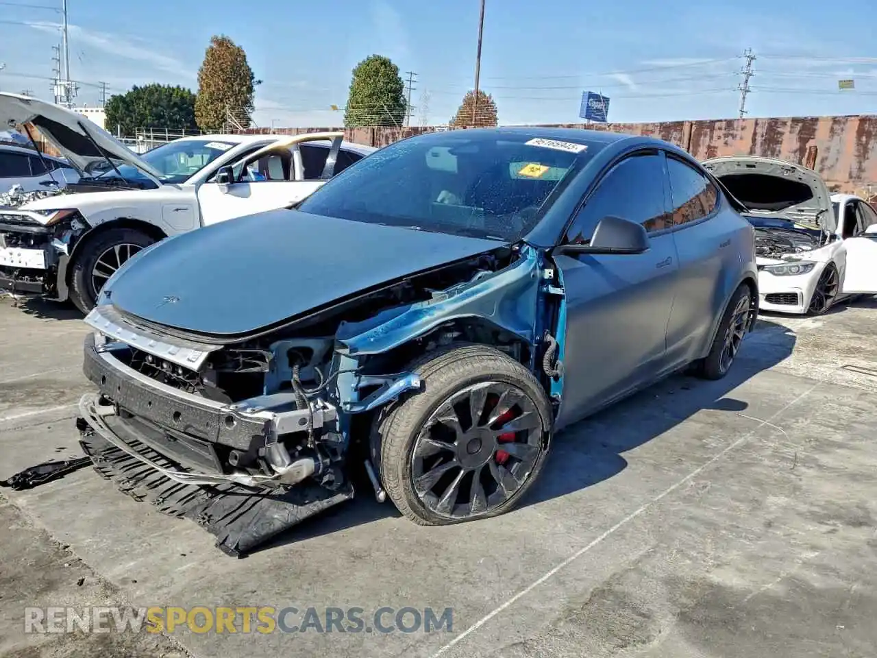 1 Photograph of a damaged car 7SAYGDEE3PA190544 TESLA MODEL Y 2023