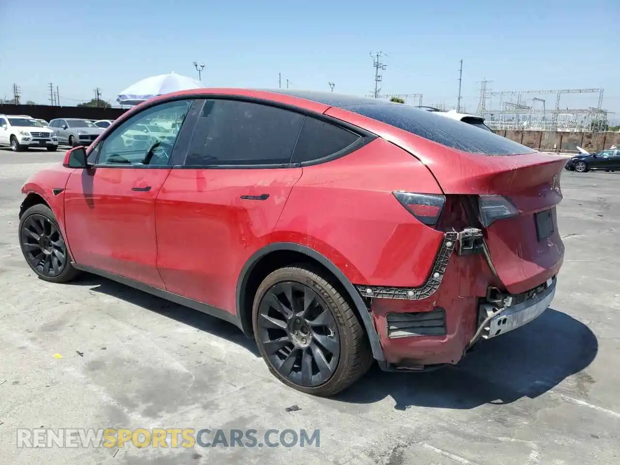 2 Photograph of a damaged car 7SAYGDEE3PF629096 TESLA MODEL Y 2023