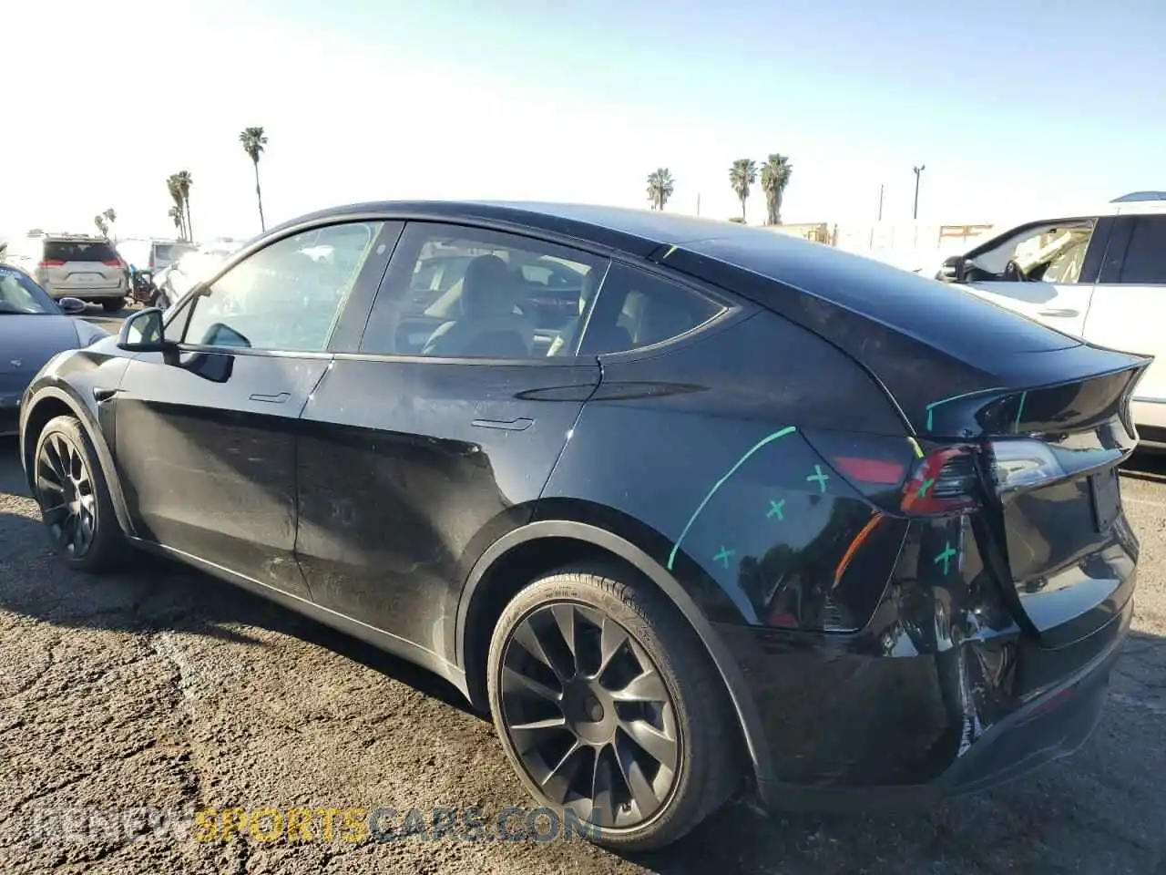 2 Photograph of a damaged car 7SAYGDEE3PF629955 TESLA MODEL Y 2023