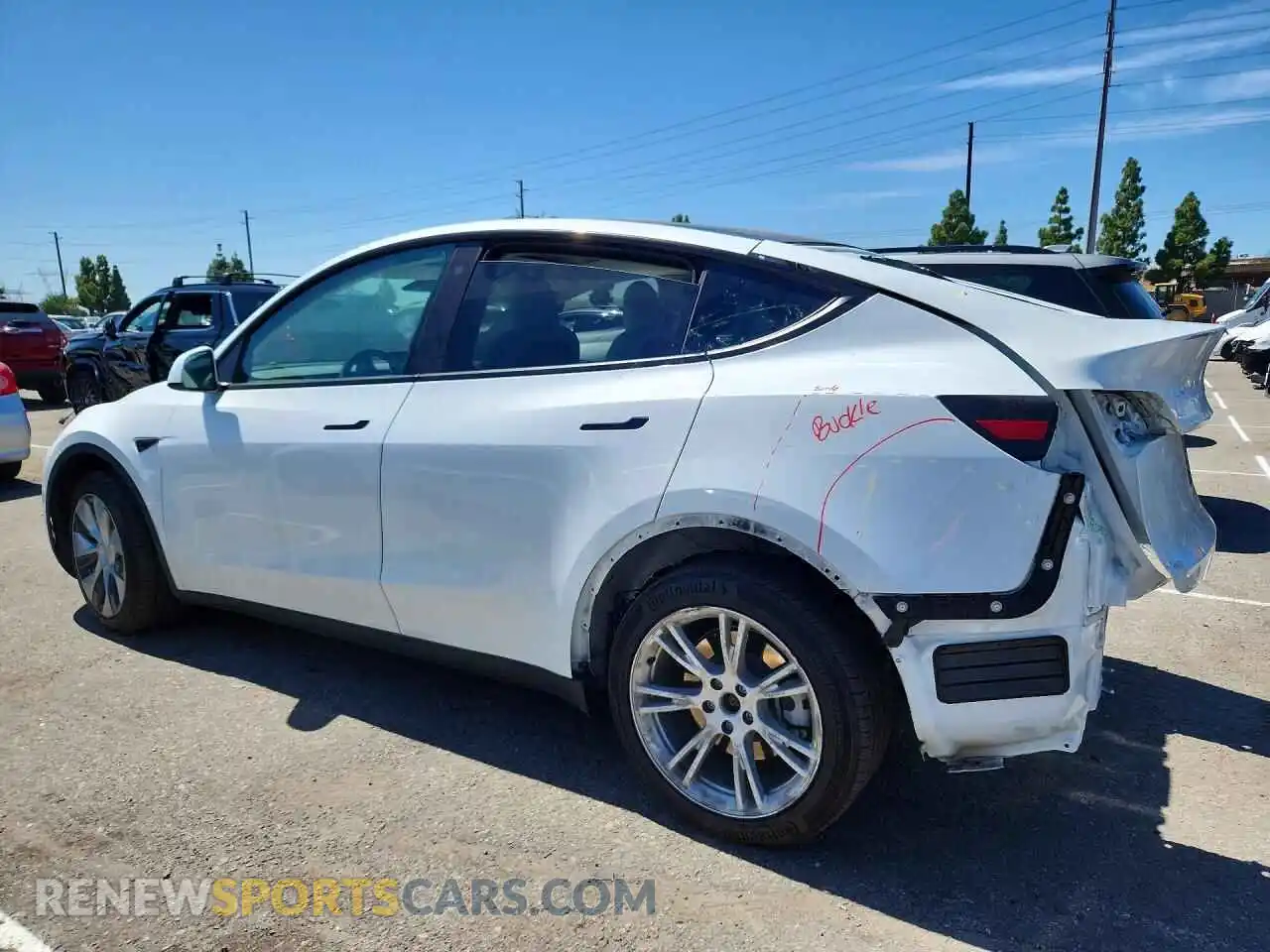 2 Photograph of a damaged car 7SAYGDEE3PF635674 TESLA MODEL Y 2023