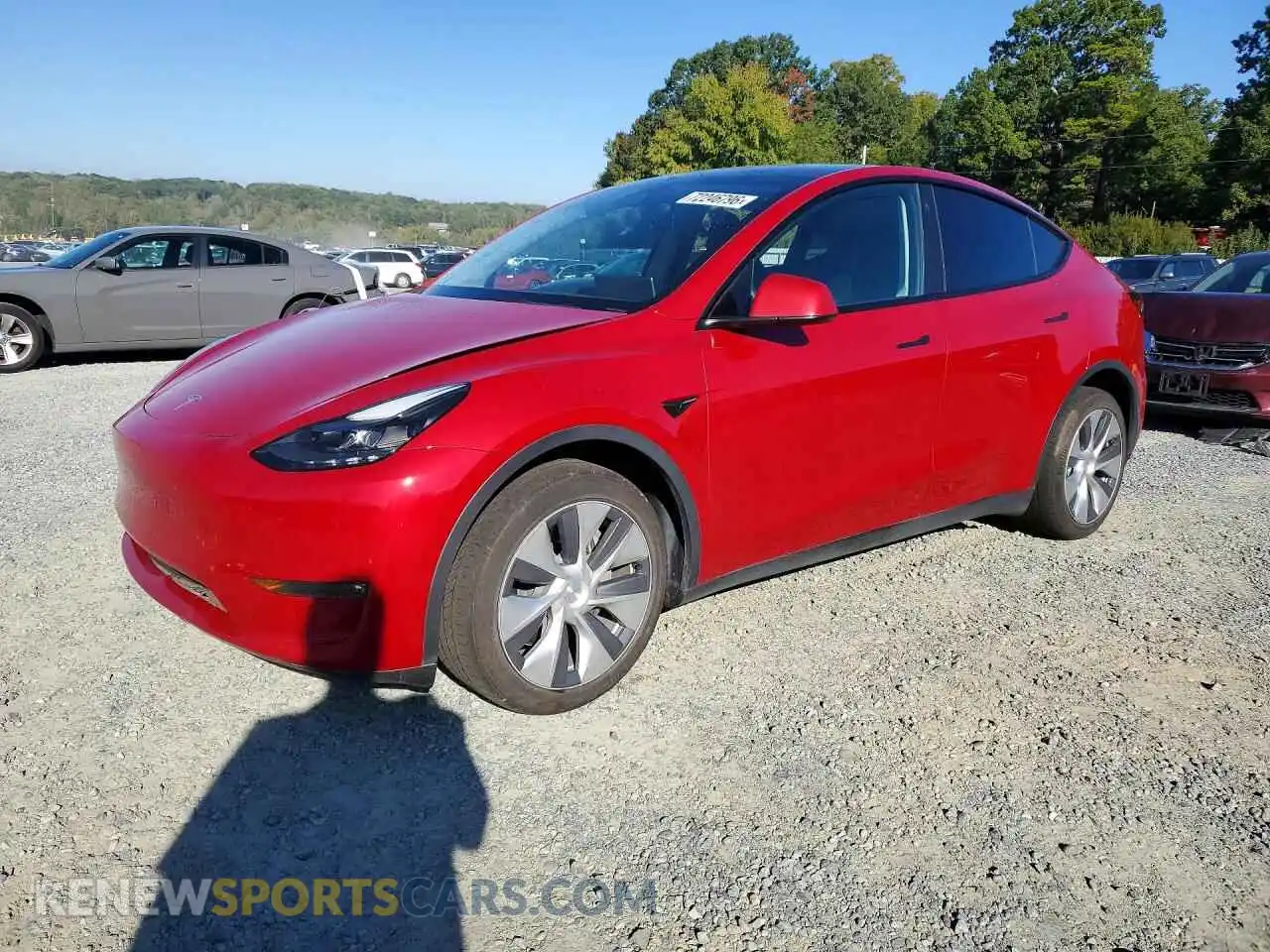 1 Photograph of a damaged car 7SAYGDEE3PF673177 TESLA MODEL Y 2023