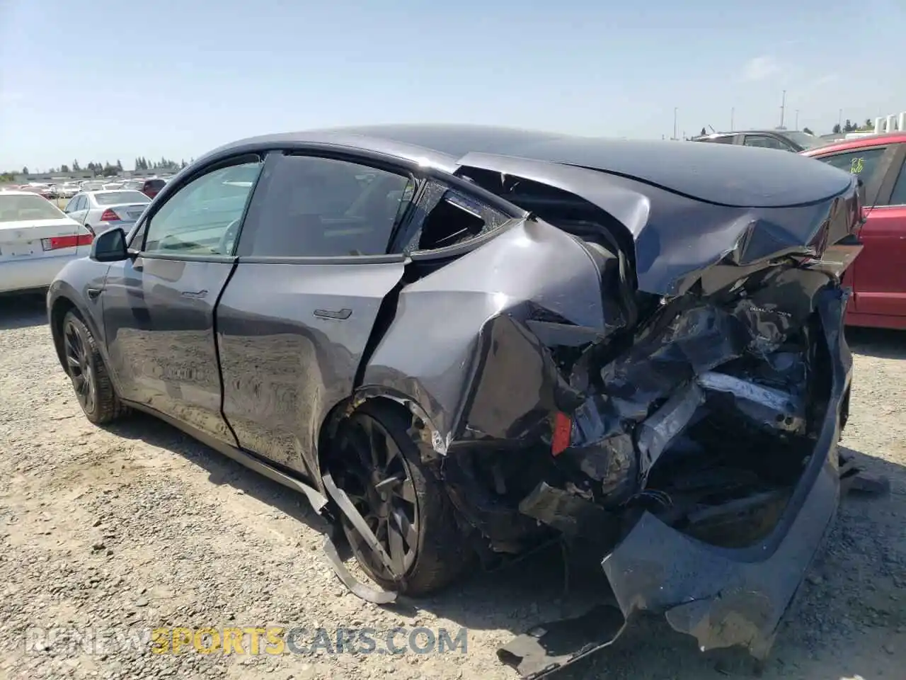 2 Photograph of a damaged car 7SAYGDEE3PF769763 TESLA MODEL Y 2023