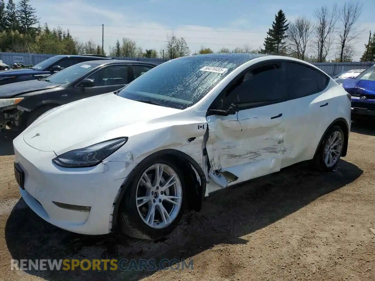 1 Фотография поврежденного автомобиля 7SAYGDEE3PF772663 TESLA MODEL Y 2023