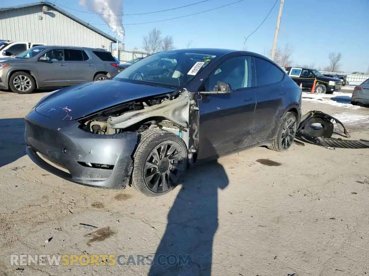 1 Photograph of a damaged car 7SAYGDEE3PF796588 TESLA MODEL Y 2023