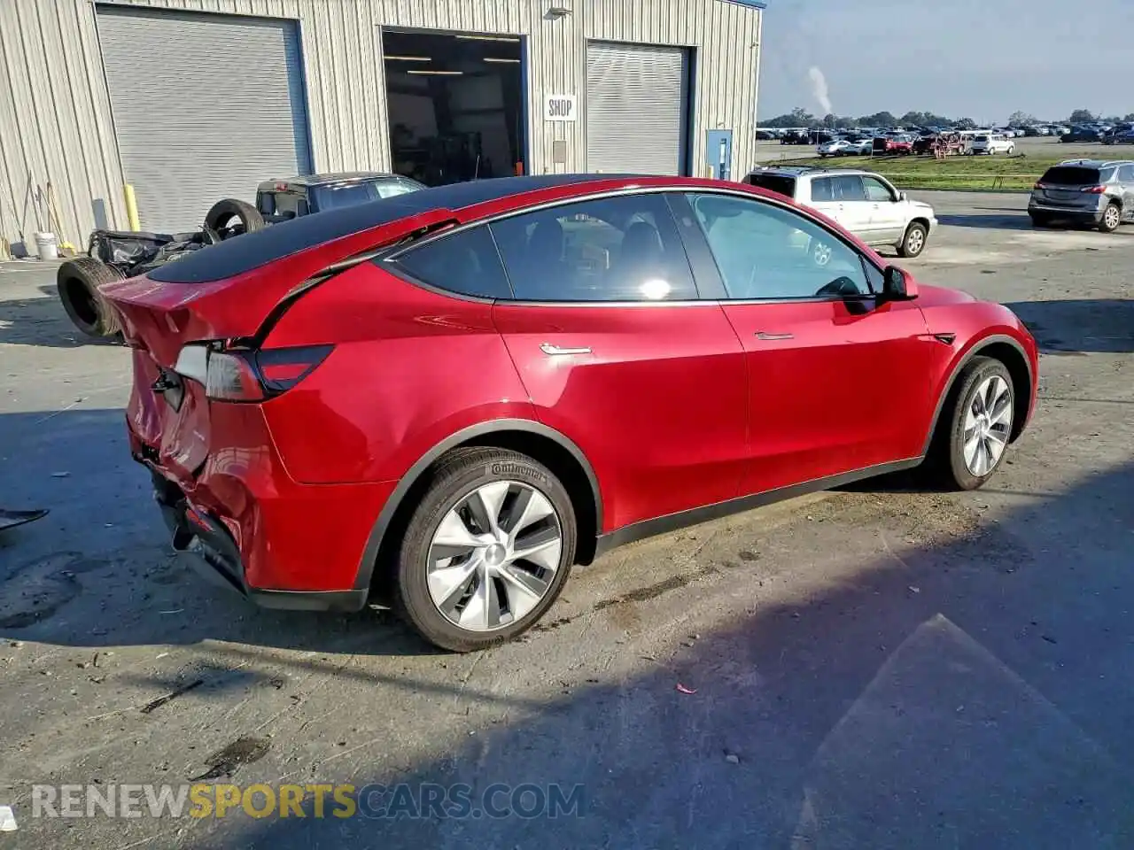 3 Фотография поврежденного автомобиля 7SAYGDEE3PF878871 TESLA MODEL Y 2023