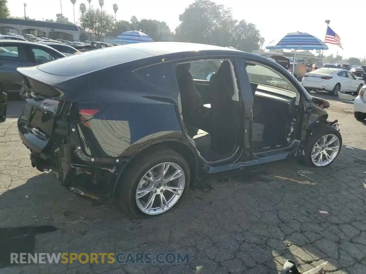 3 Фотография поврежденного автомобиля 7SAYGDEE3PF928619 TESLA MODEL Y 2023