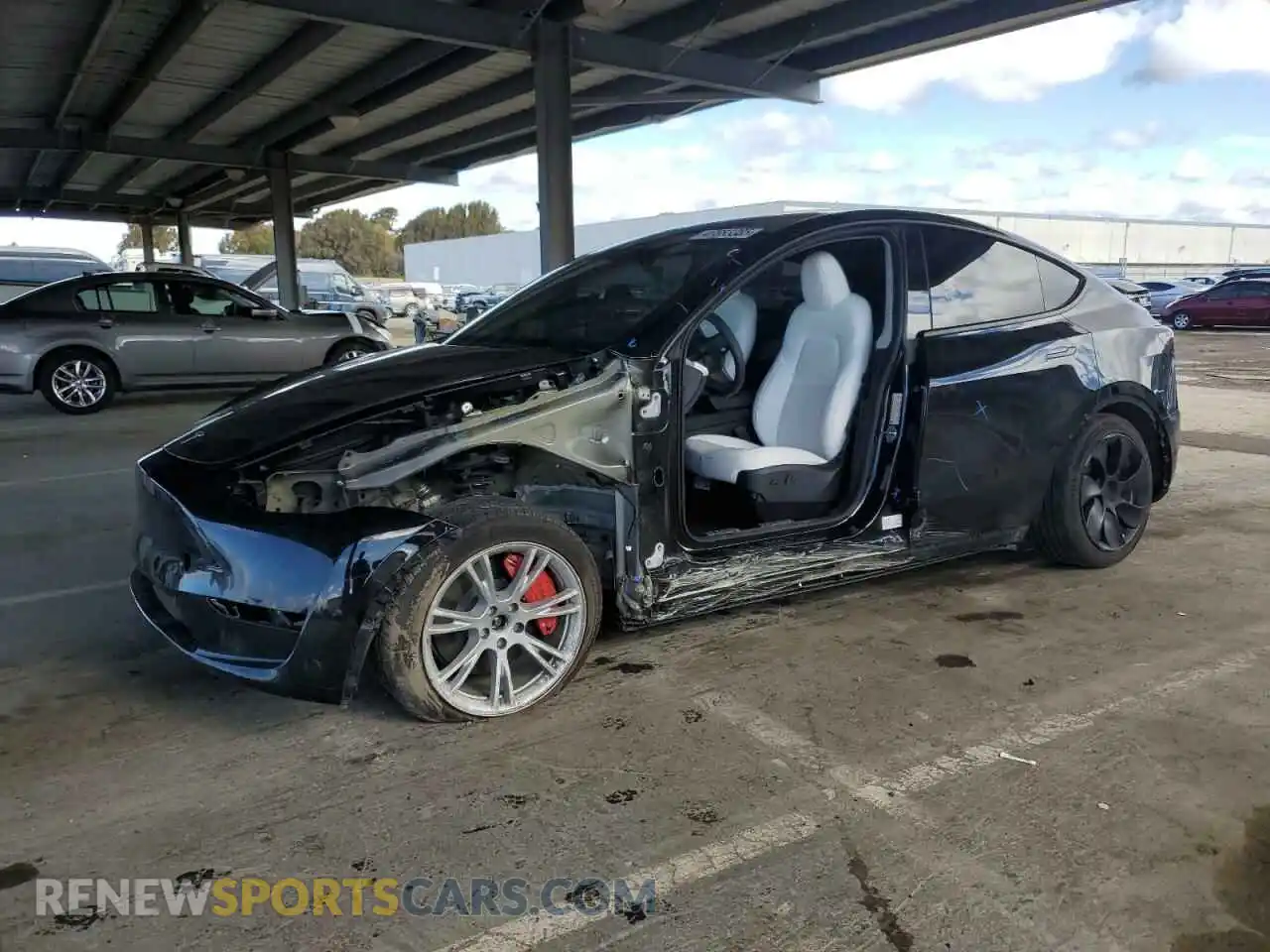 1 Photograph of a damaged car 7SAYGDEE3PF938230 TESLA MODEL Y 2023
