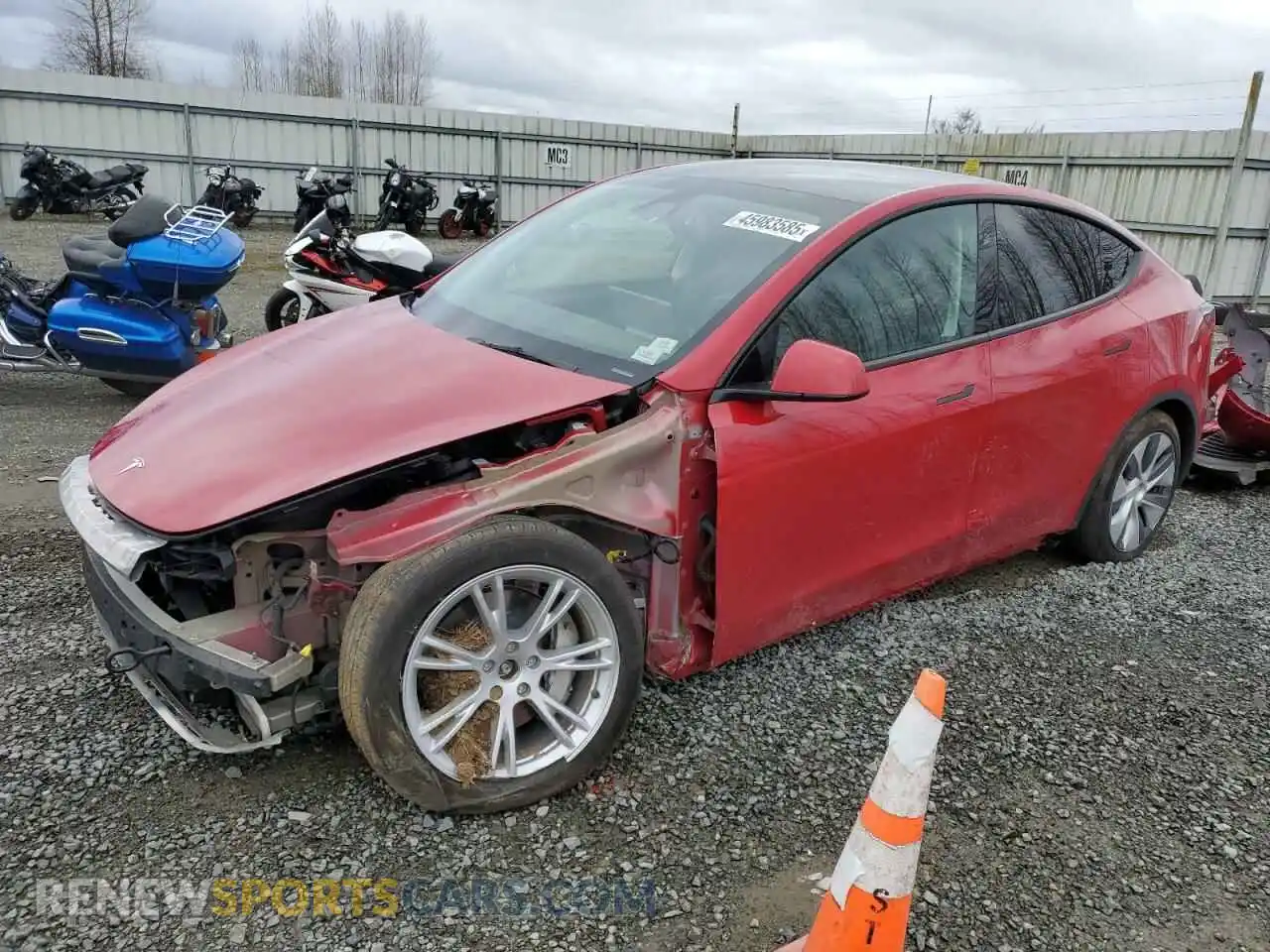 1 Photograph of a damaged car 7SAYGDEE3PF938566 TESLA MODEL Y 2023