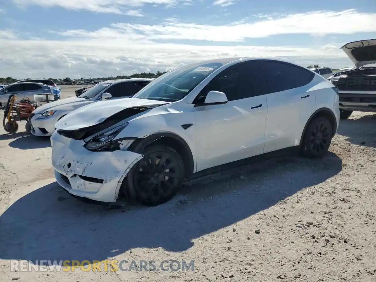 1 Photograph of a damaged car 7SAYGDEE4PA025098 TESLA MODEL Y 2023