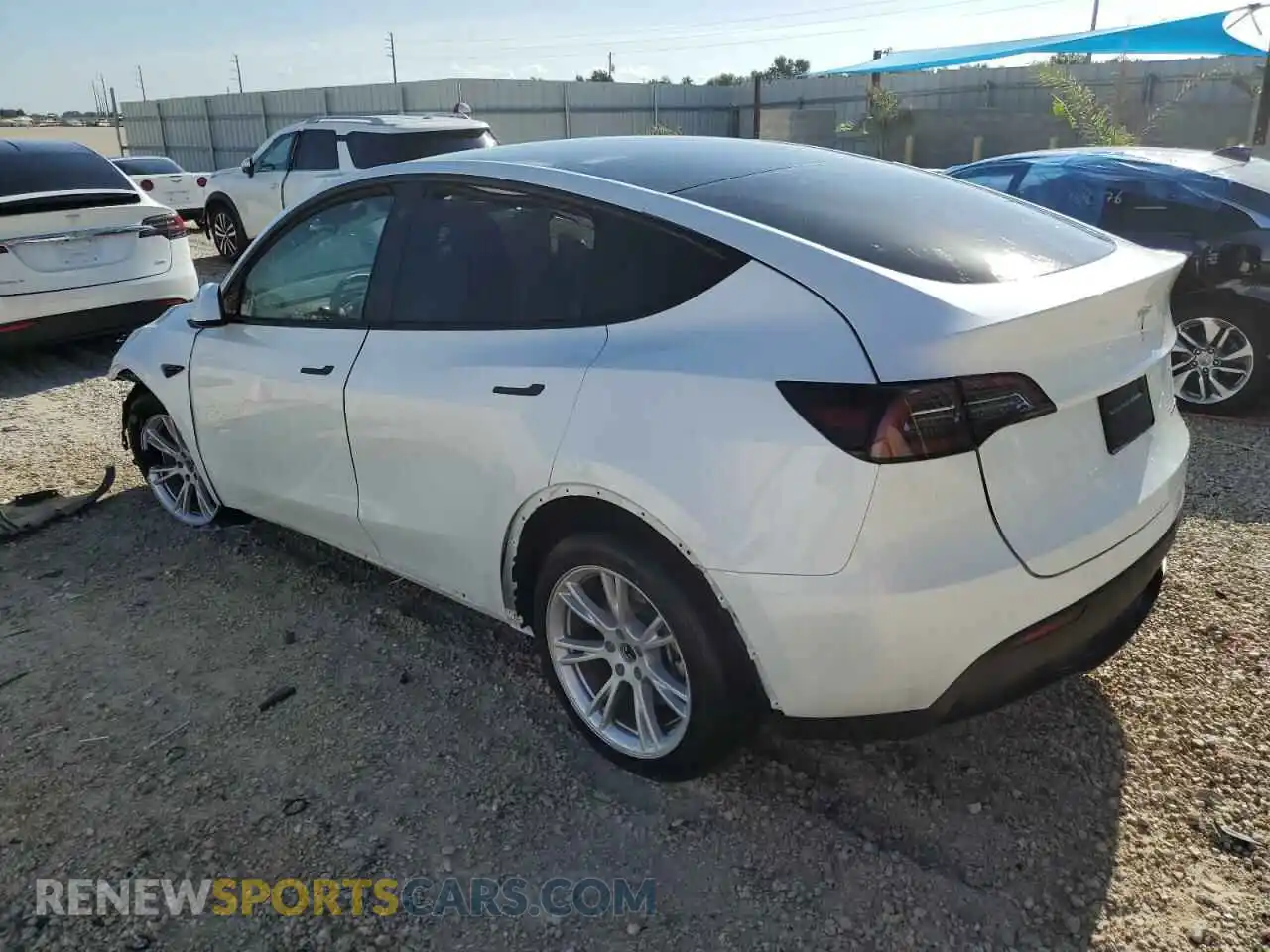 2 Фотография поврежденного автомобиля 7SAYGDEE4PA040507 TESLA MODEL Y 2023