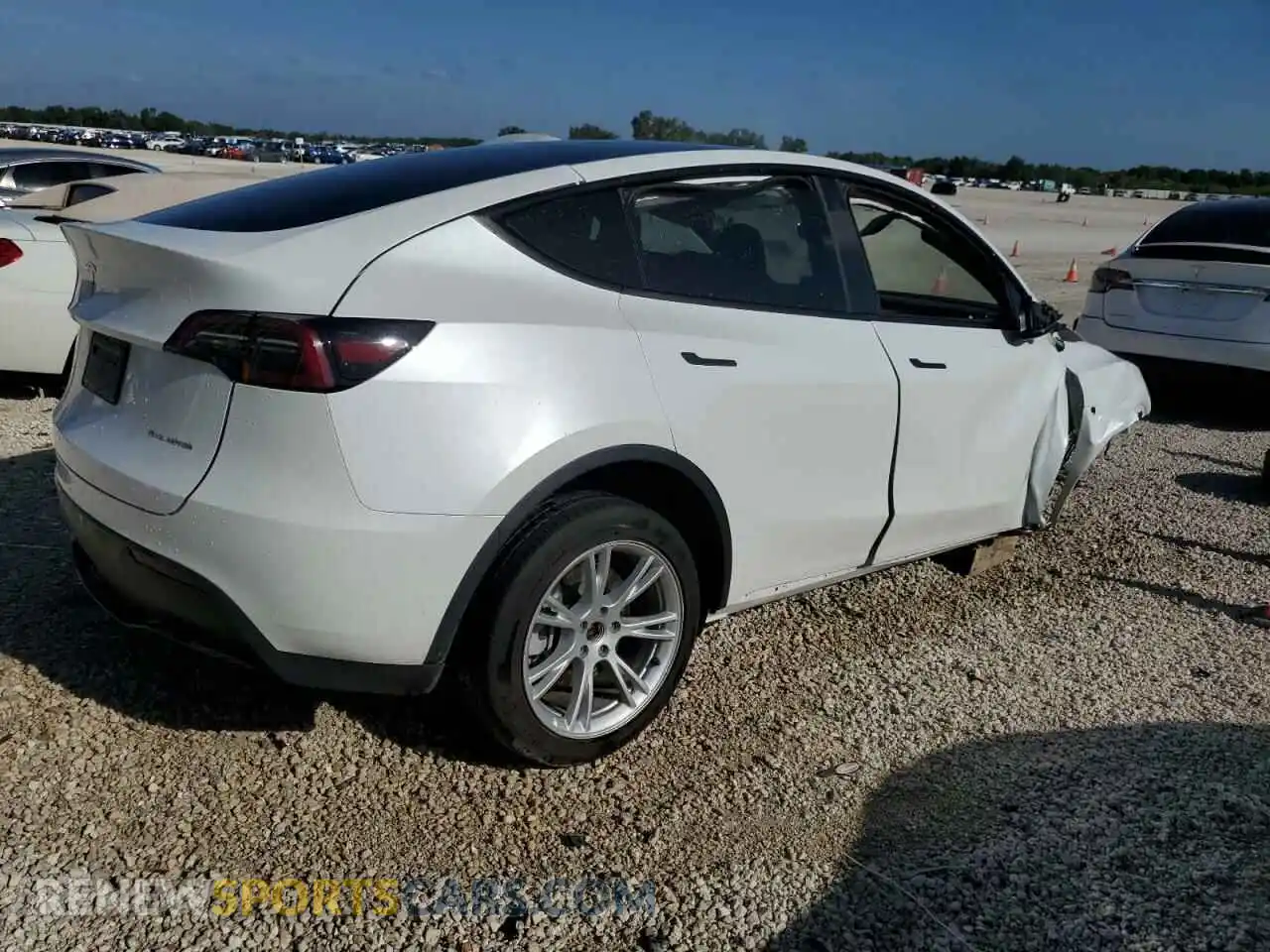 3 Фотография поврежденного автомобиля 7SAYGDEE4PA040507 TESLA MODEL Y 2023