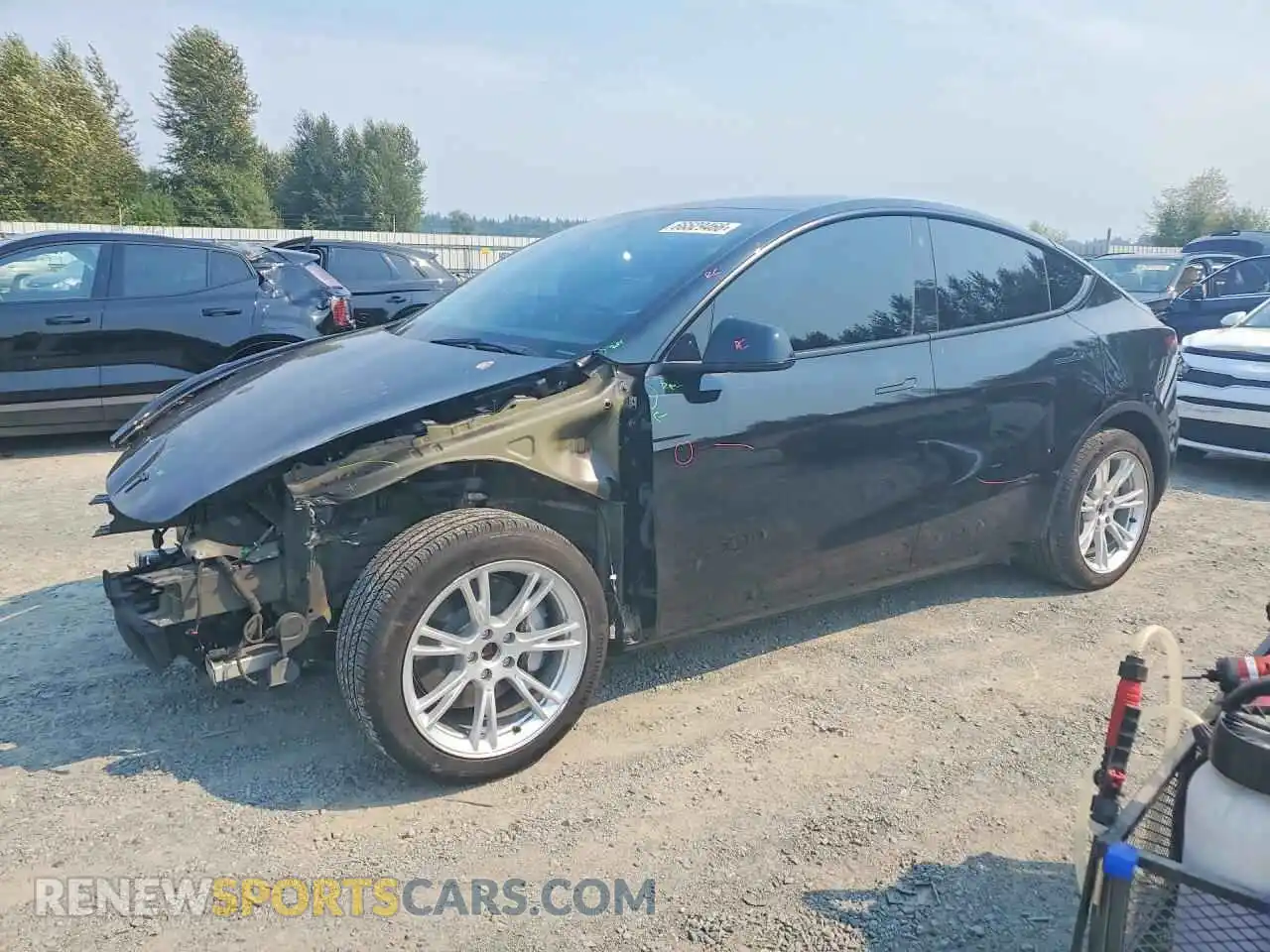 1 Фотография поврежденного автомобиля 7SAYGDEE4PA056433 TESLA MODEL Y 2023