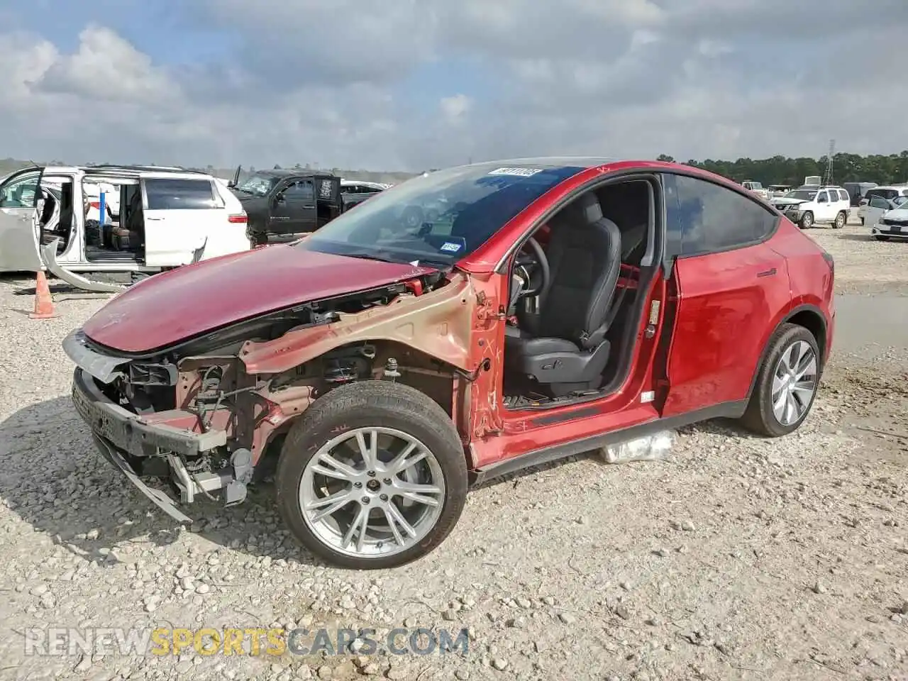 1 Photograph of a damaged car 7SAYGDEE4PA057114 TESLA MODEL Y 2023