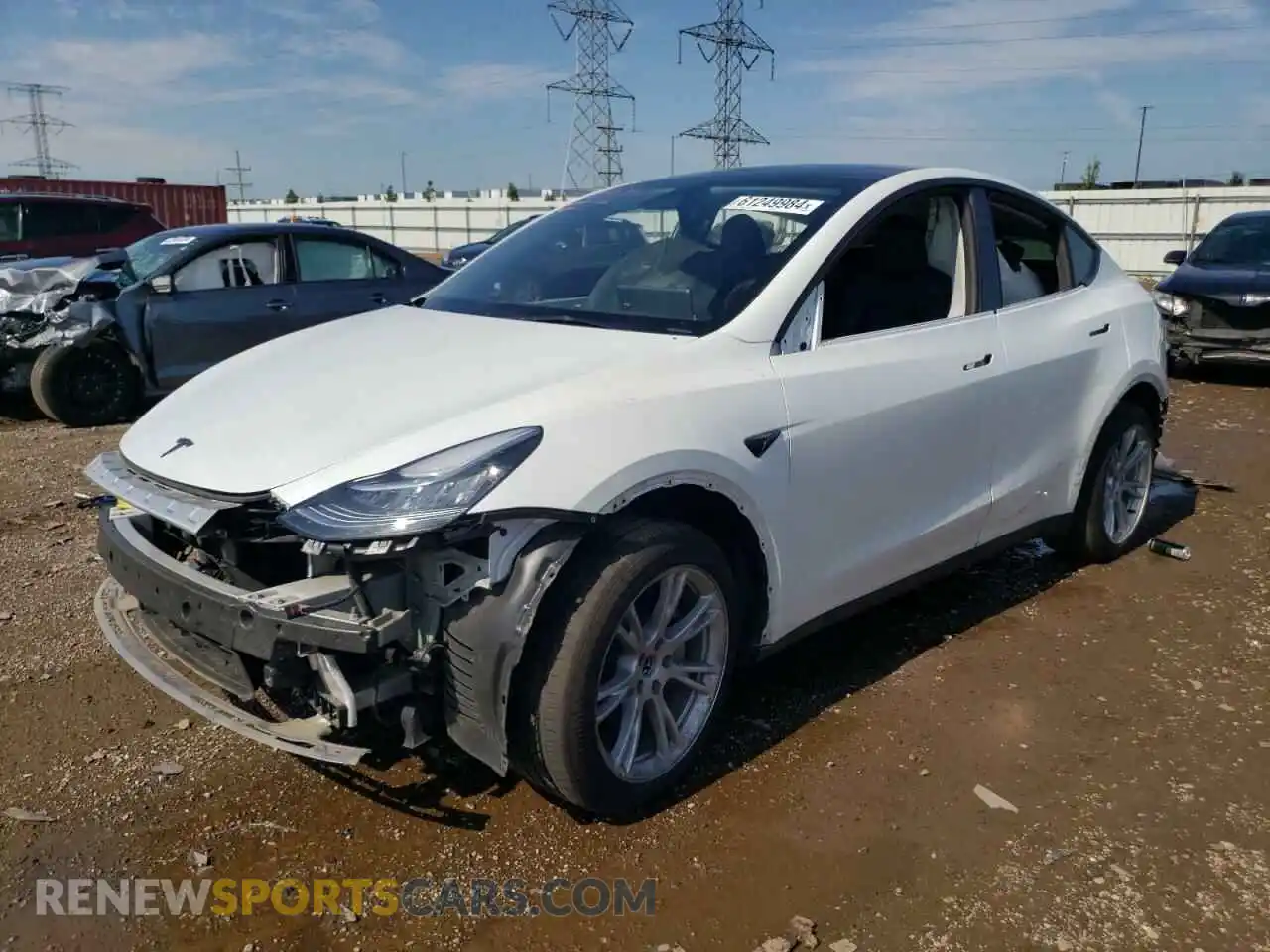 1 Photograph of a damaged car 7SAYGDEE4PA079484 TESLA MODEL Y 2023