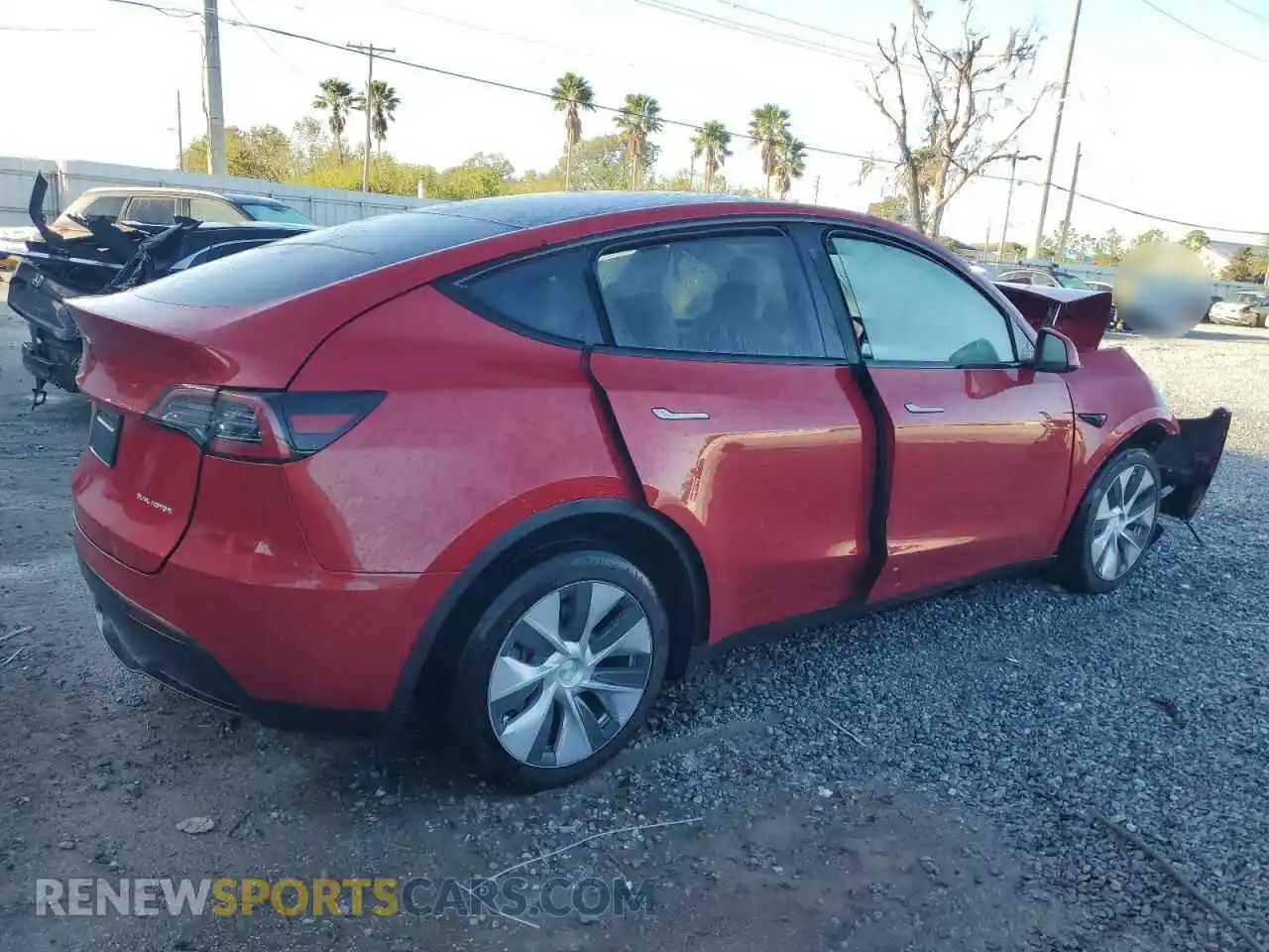 3 Photograph of a damaged car 7SAYGDEE4PA091893 TESLA MODEL Y 2023