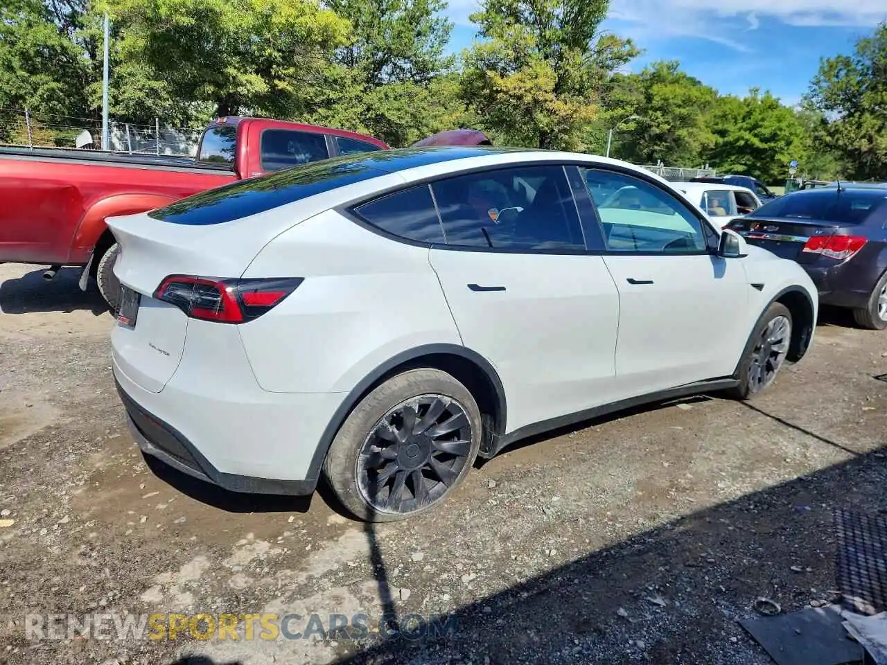 3 Фотография поврежденного автомобиля 7SAYGDEE4PA101225 TESLA MODEL Y 2023