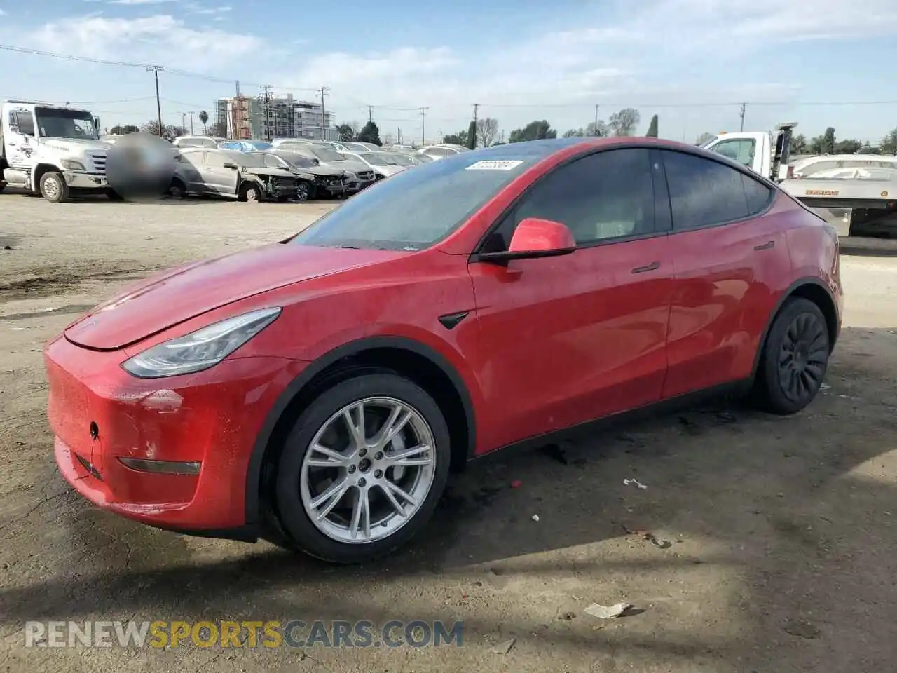 1 Photograph of a damaged car 7SAYGDEE4PA114668 TESLA MODEL Y 2023
