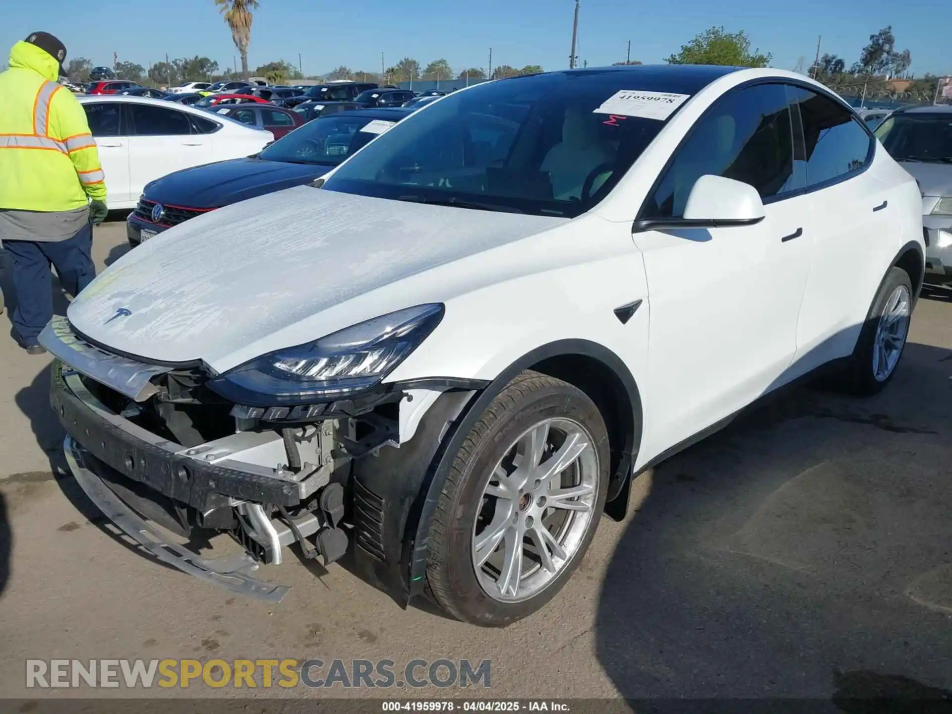 2 Photograph of a damaged car 7SAYGDEE4PA114671 TESLA MODEL Y 2023