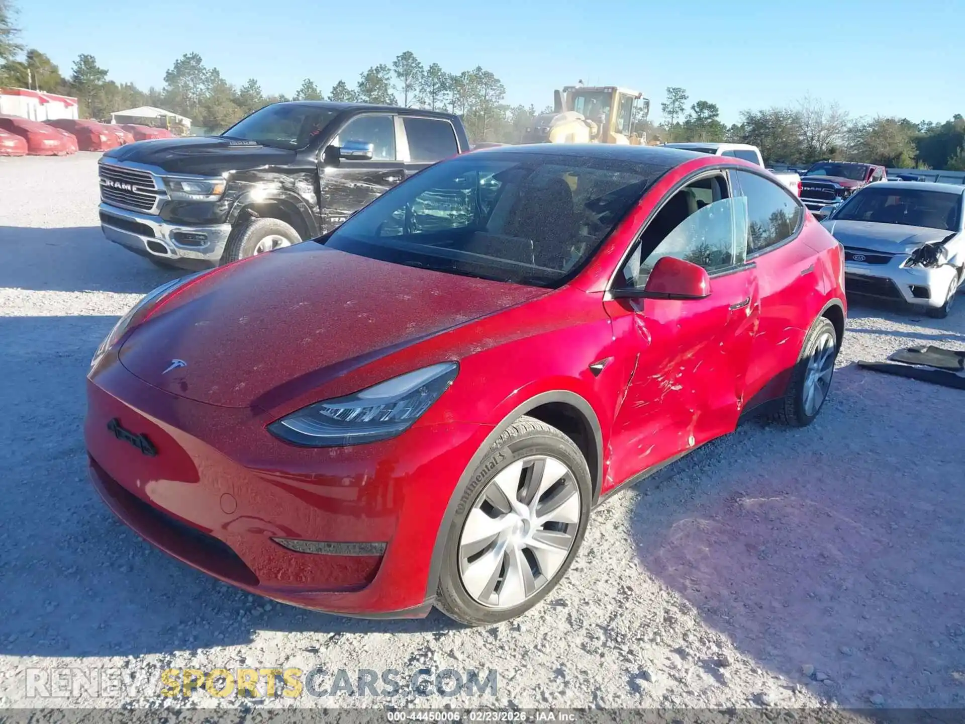 2 Photograph of a damaged car 7SAYGDEE4PA135701 TESLA MODEL Y 2023