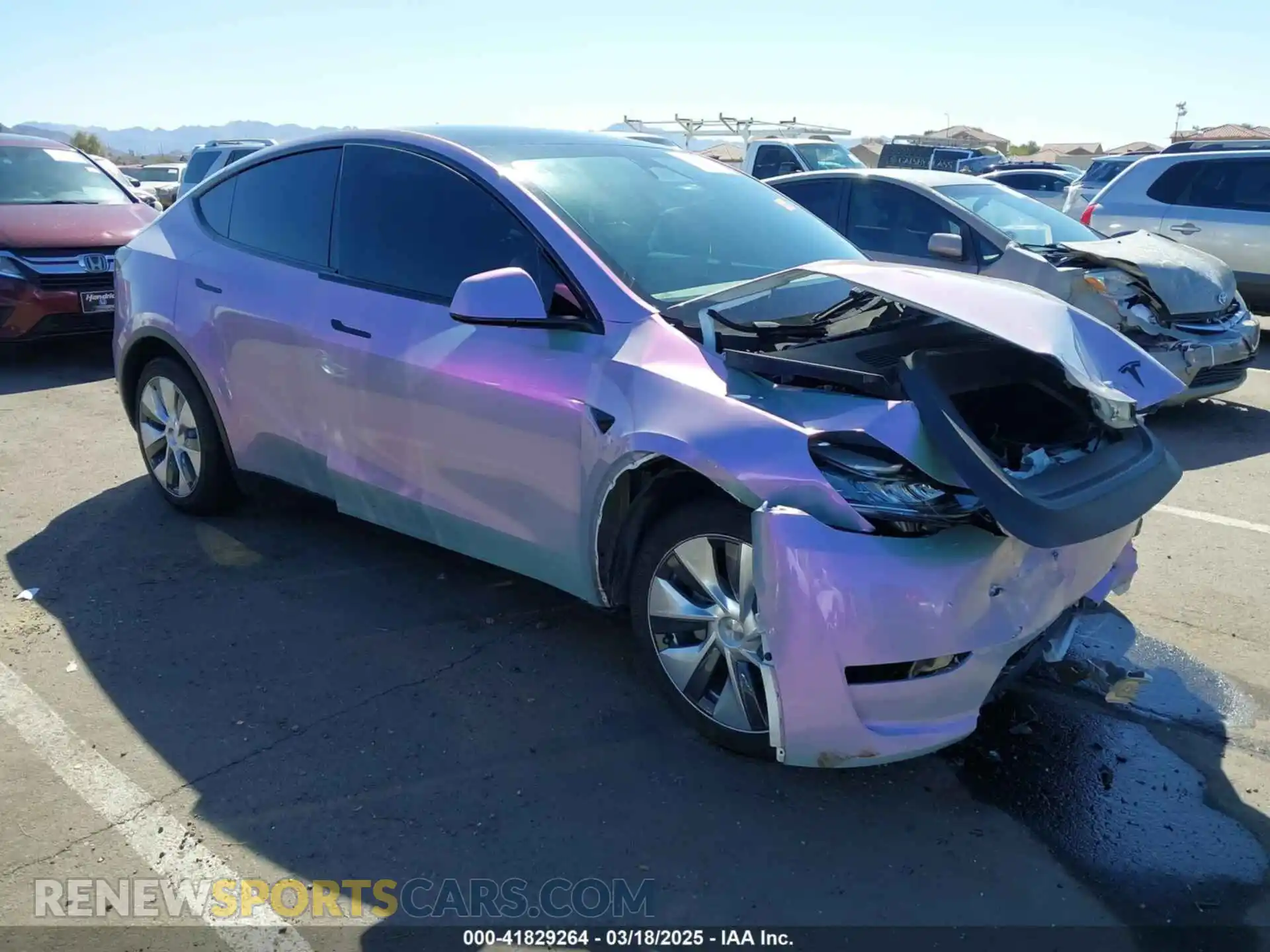 1 Photograph of a damaged car 7SAYGDEE4PA136413 TESLA MODEL Y 2023