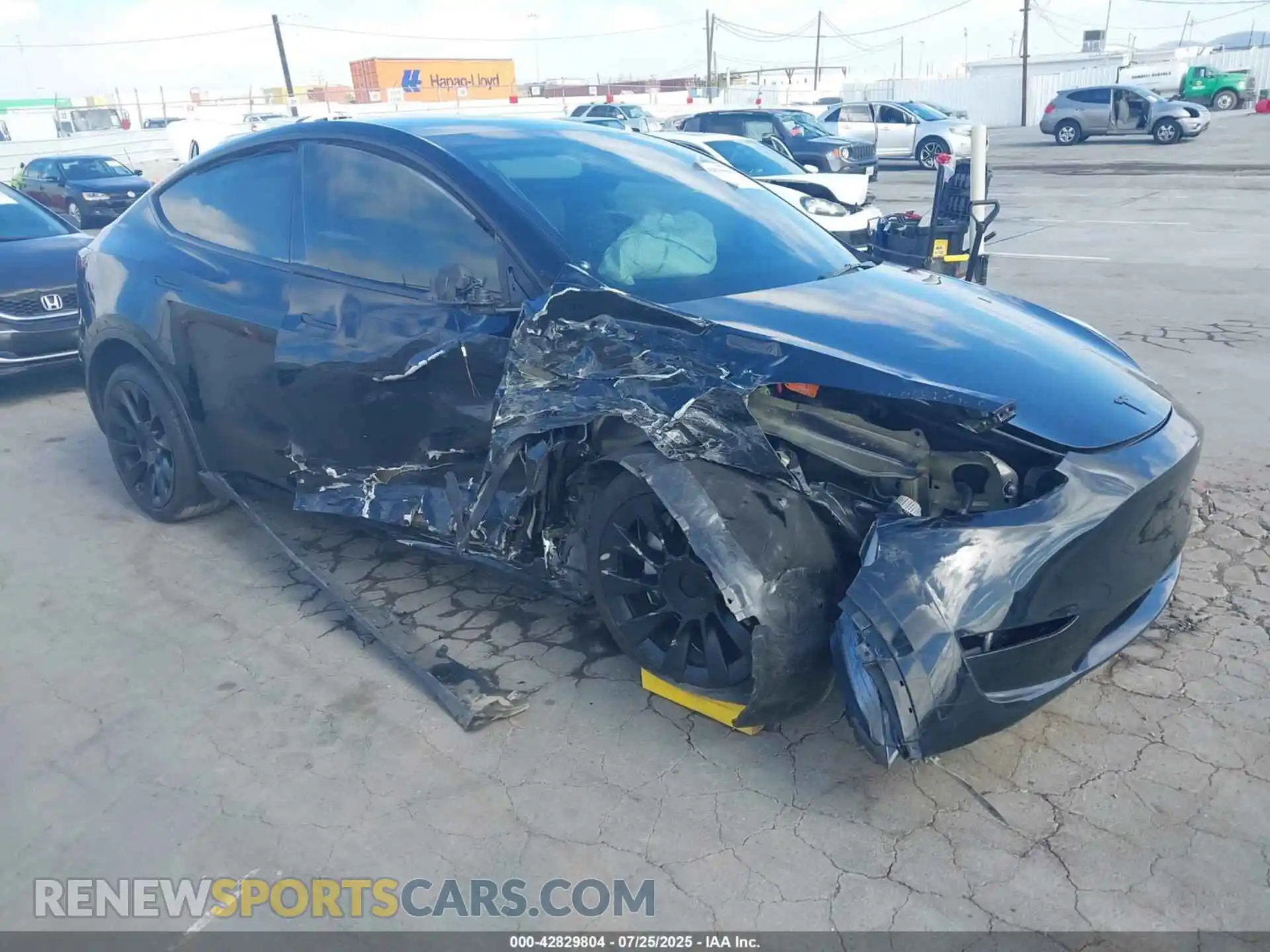 1 Photograph of a damaged car 7SAYGDEE4PA136783 TESLA MODEL Y 2023