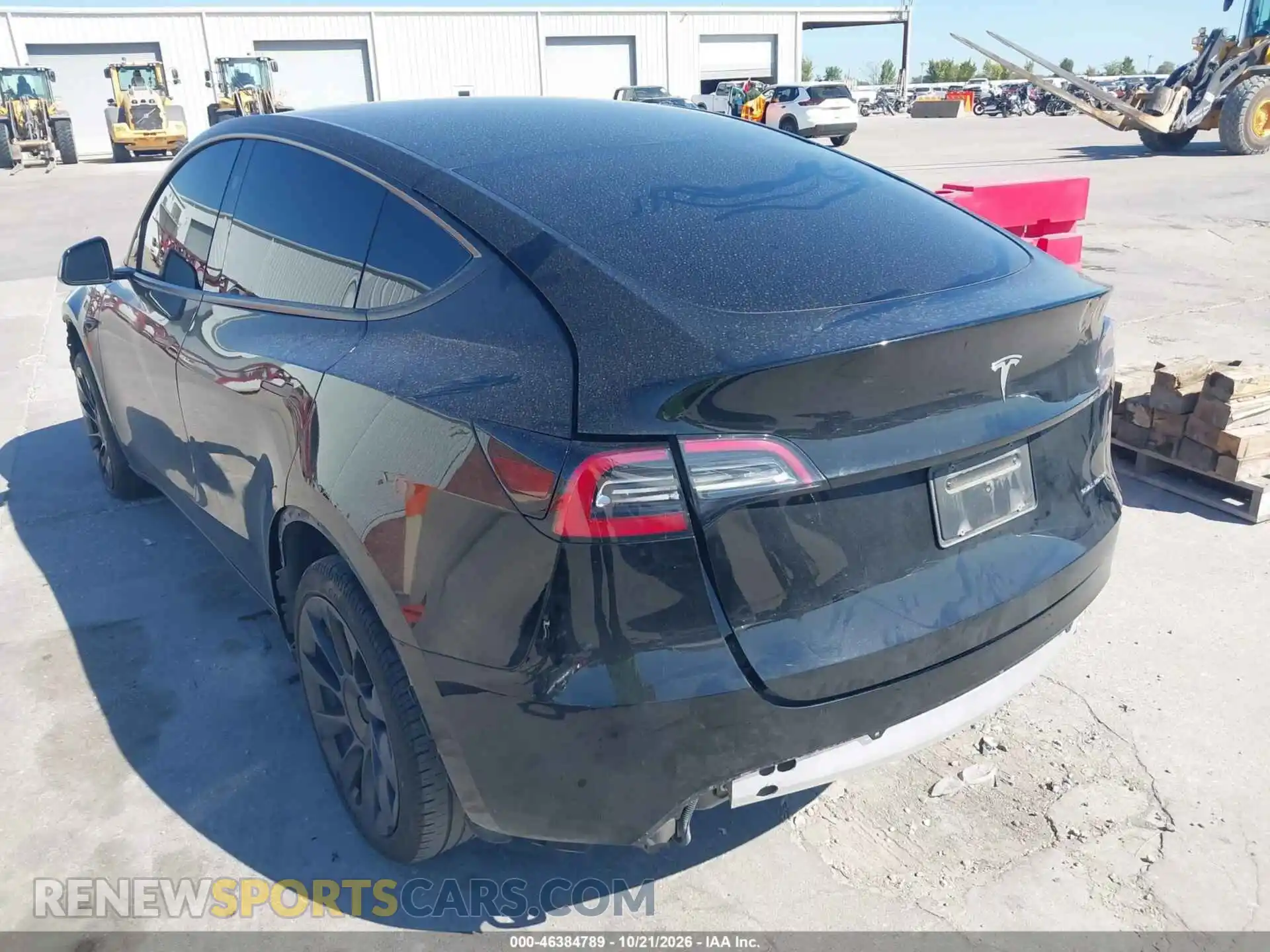 3 fotografías del automóvil dañado 7SAYGDEE4PA145421 TESLA MODEL Y 2023