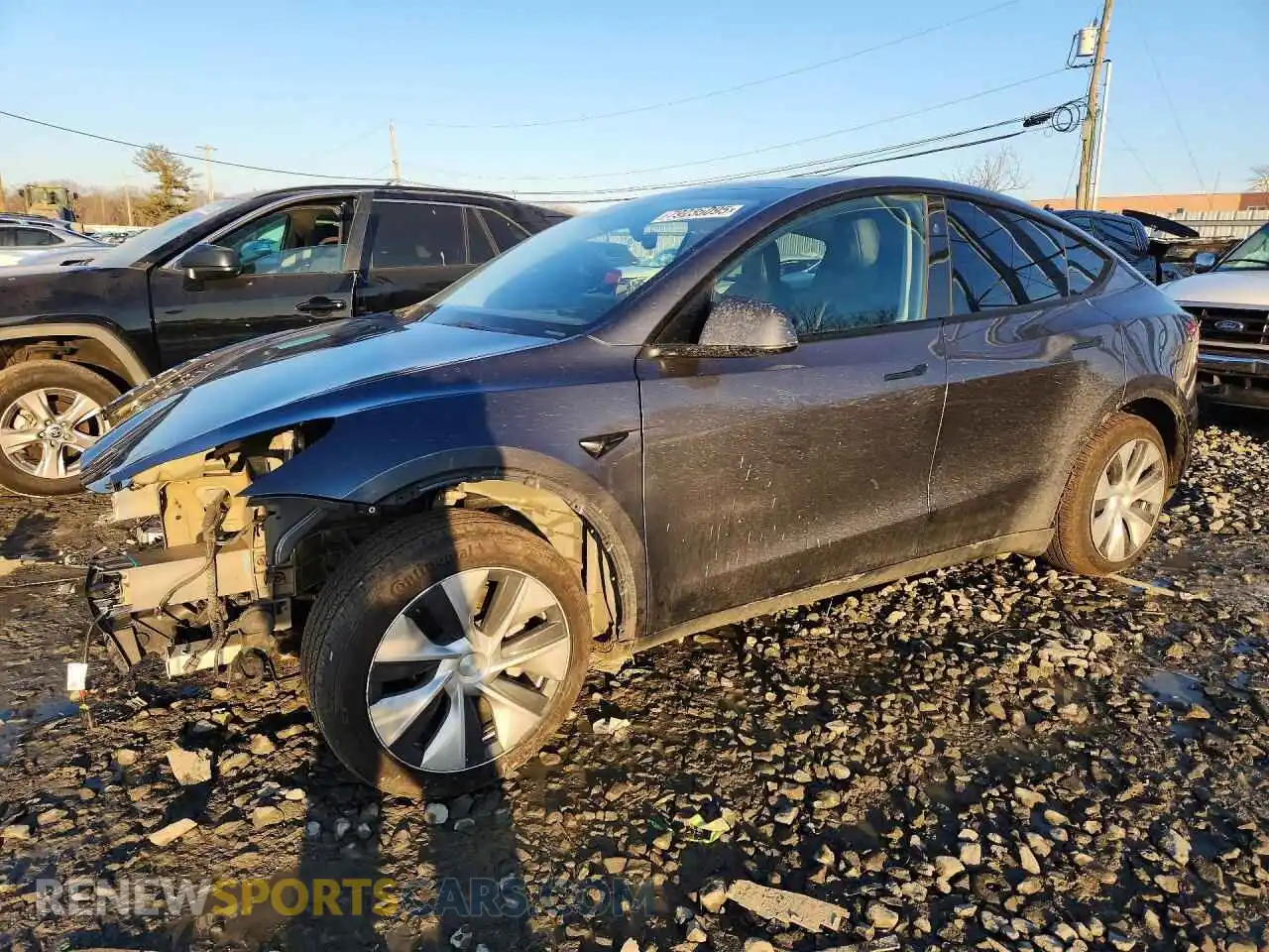 1 Photograph of a damaged car 7SAYGDEE4PA160386 TESLA MODEL Y 2023