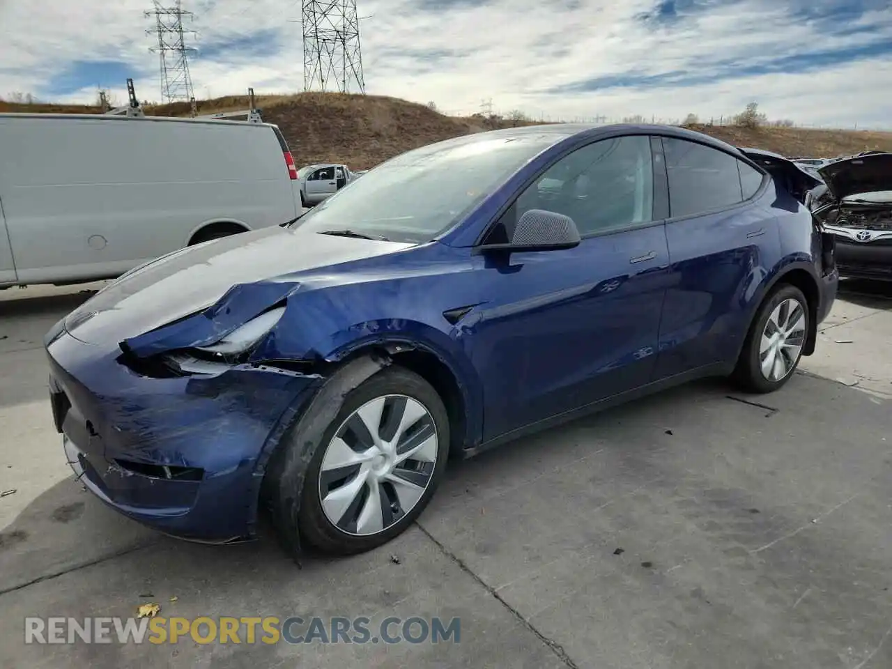 1 Photograph of a damaged car 7SAYGDEE4PA176409 TESLA MODEL Y 2023