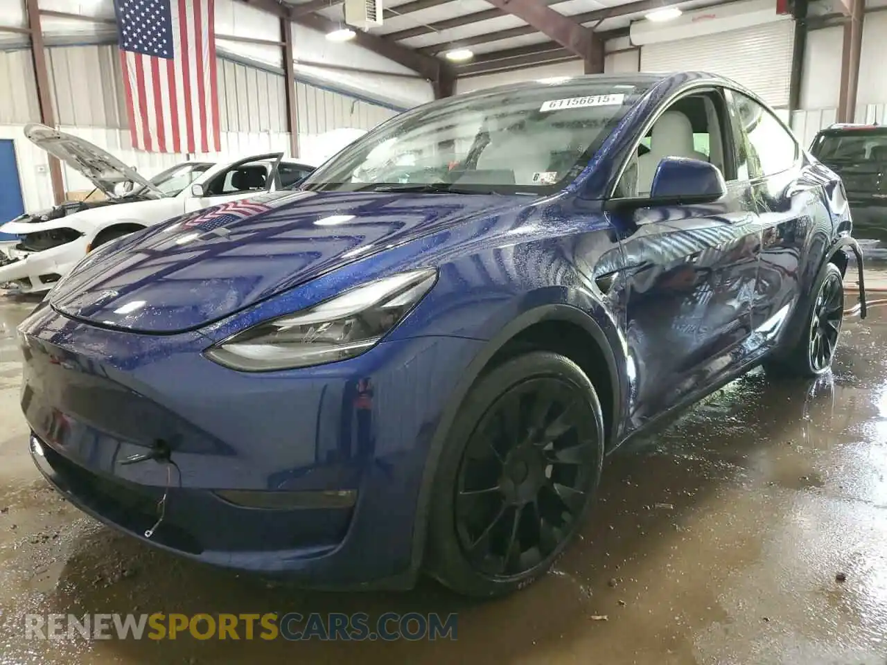 1 Photograph of a damaged car 7SAYGDEE4PA199012 TESLA MODEL Y 2023