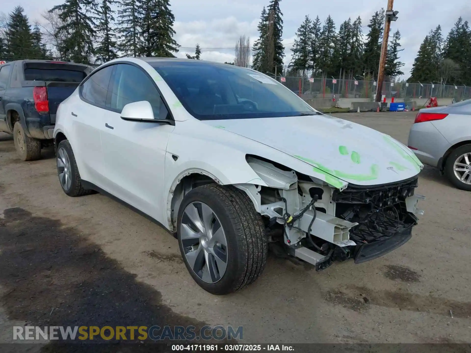 1 Photograph of a damaged car 7SAYGDEE4PF606636 TESLA MODEL Y 2023