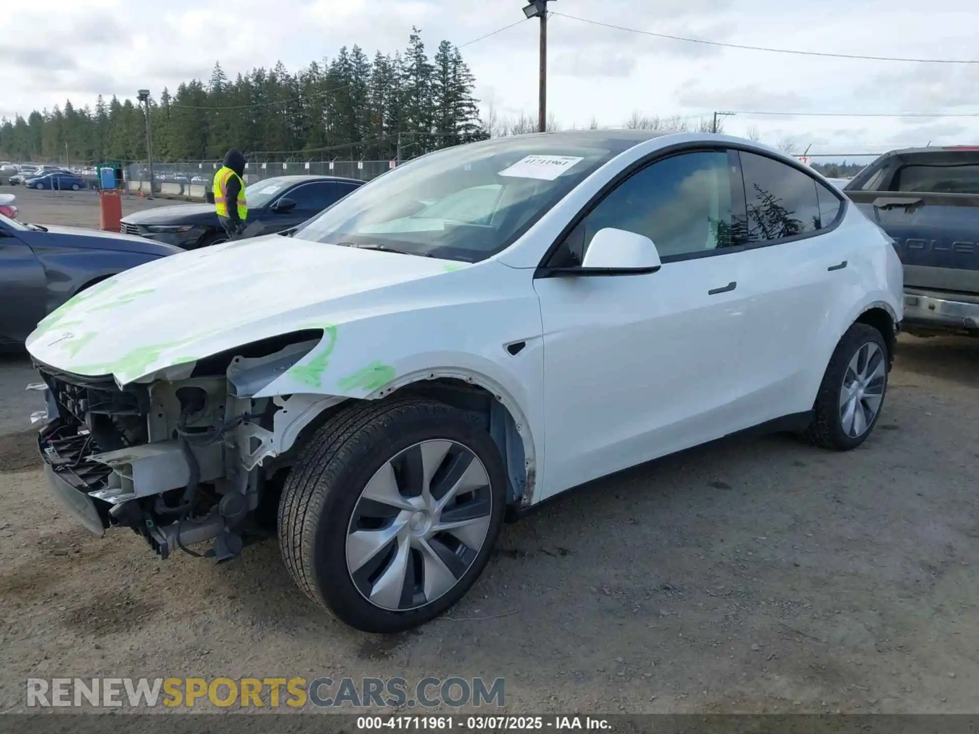 2 Photograph of a damaged car 7SAYGDEE4PF606636 TESLA MODEL Y 2023