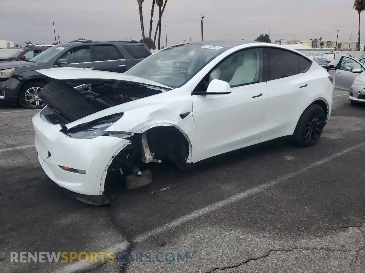1 Фотография поврежденного автомобиля 7SAYGDEE4PF624392 TESLA MODEL Y 2023