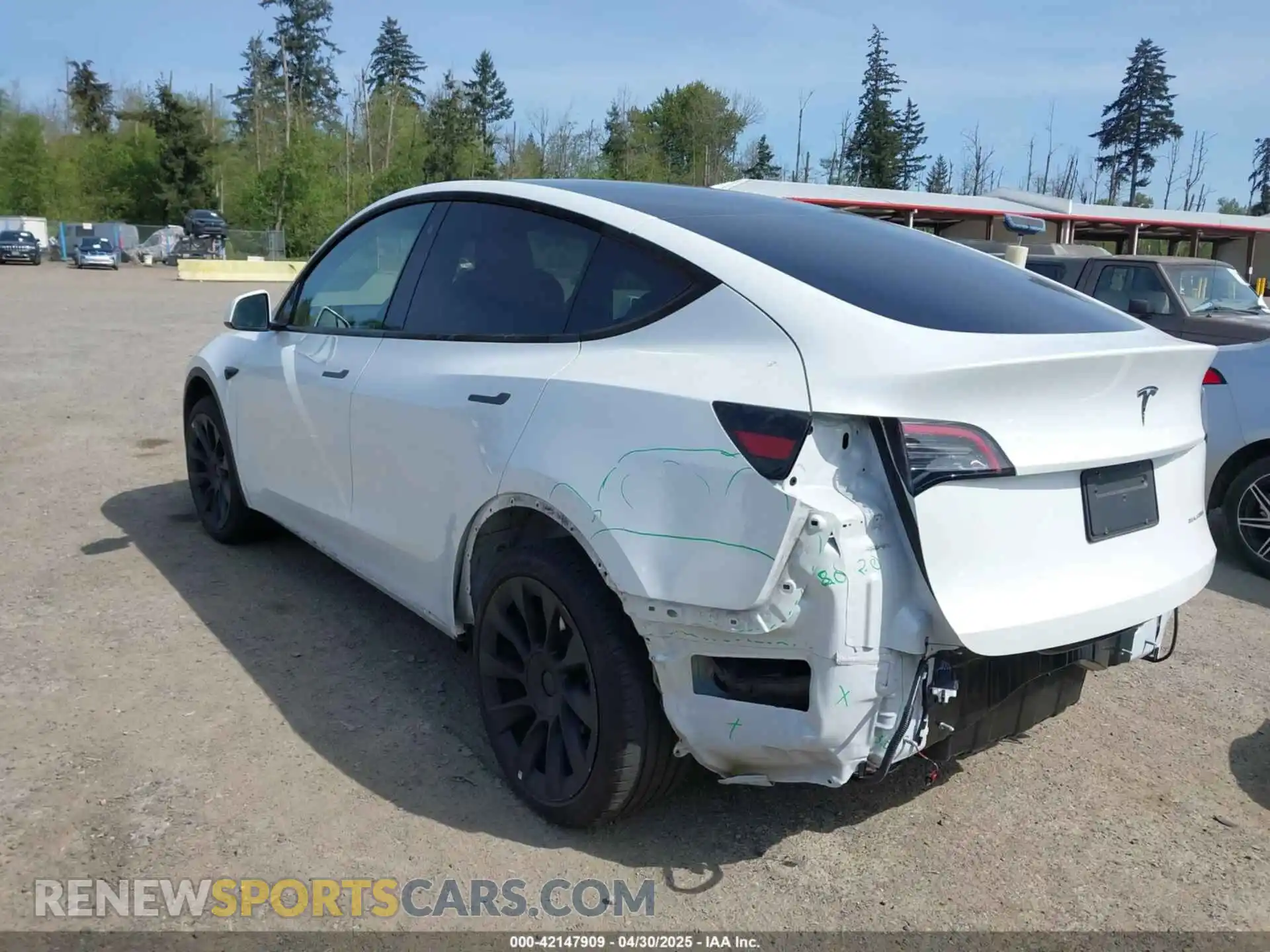 3 Фотография поврежденного автомобиля 7SAYGDEE4PF676167 TESLA MODEL Y 2023