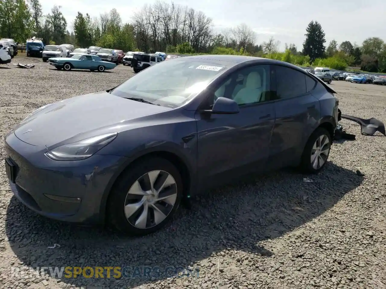 1 Фотография поврежденного автомобиля 7SAYGDEE4PF690800 TESLA MODEL Y 2023