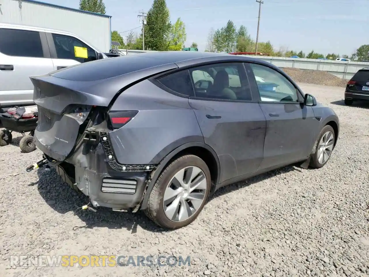 3 Фотография поврежденного автомобиля 7SAYGDEE4PF690800 TESLA MODEL Y 2023