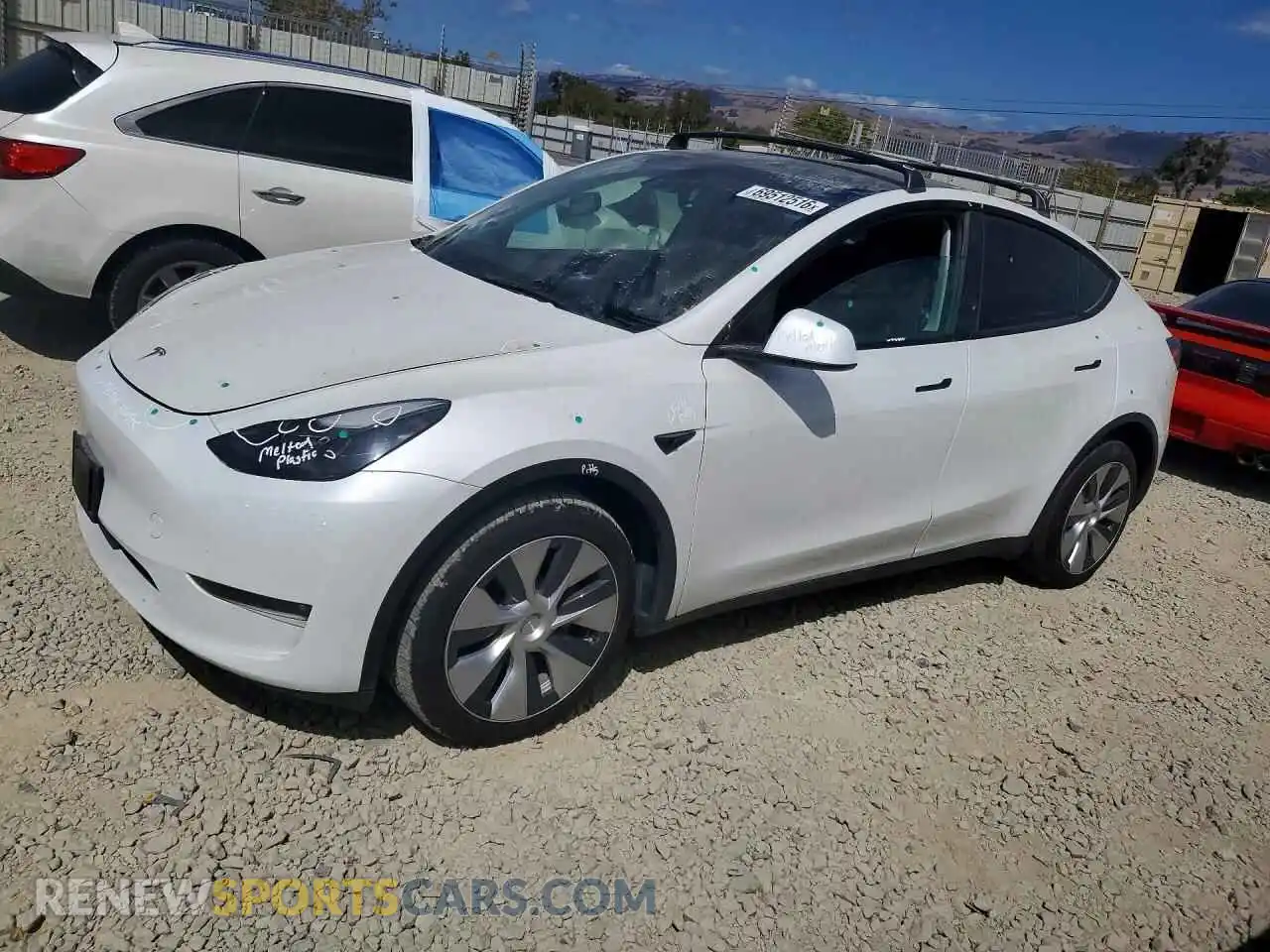 1 Фотография поврежденного автомобиля 7SAYGDEE4PF744256 TESLA MODEL Y 2023