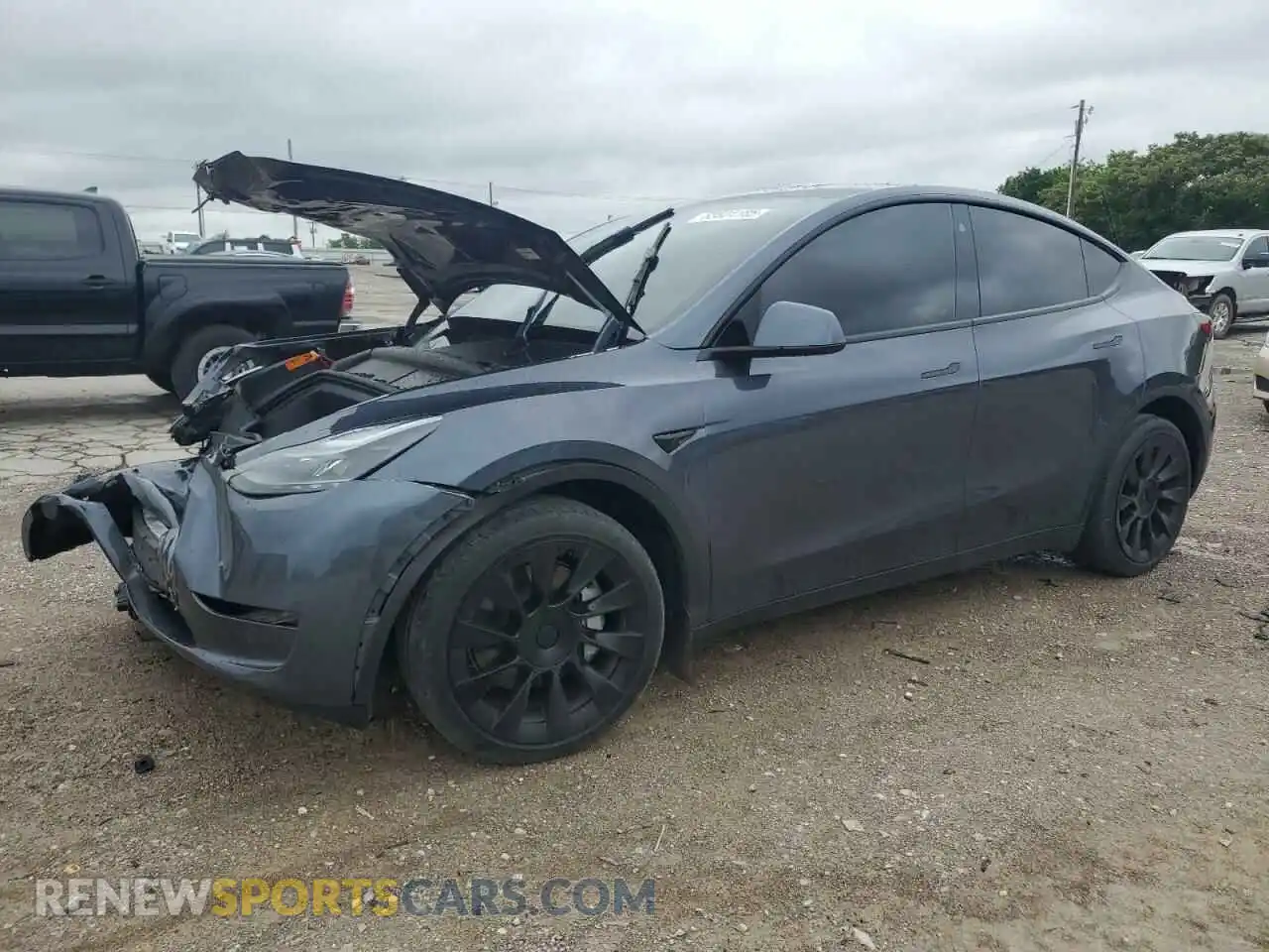 1 Photograph of a damaged car 7SAYGDEE4PF752292 TESLA MODEL Y 2023
