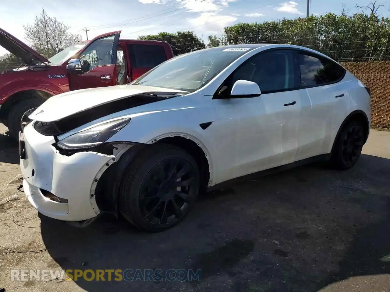 1 Photograph of a damaged car 7SAYGDEE4PF814029 TESLA MODEL Y 2023