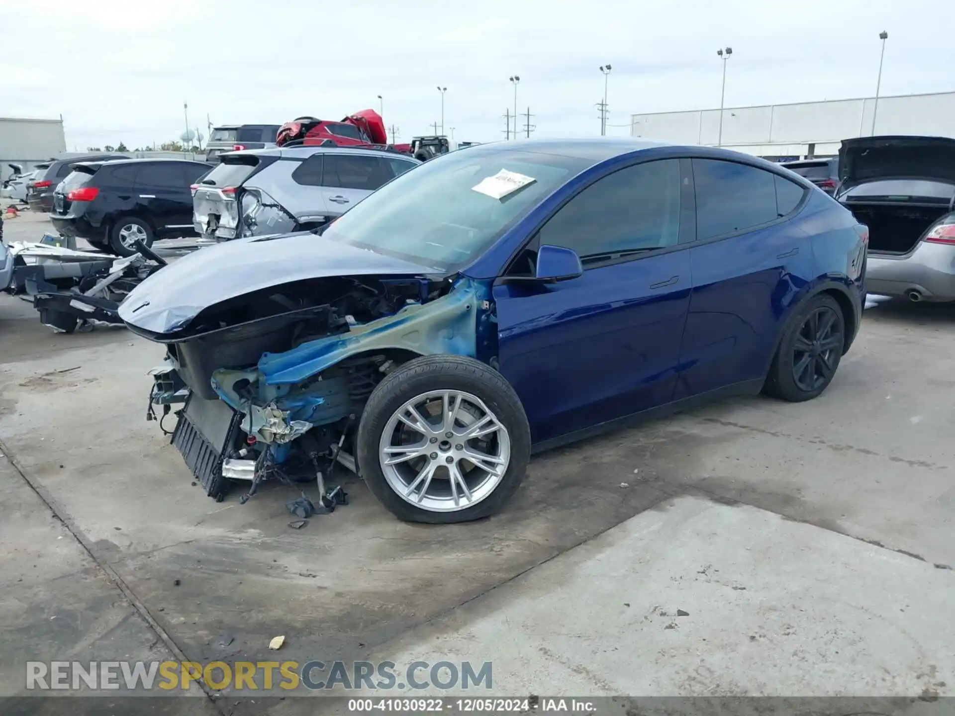 2 fotografías del automóvil dañado 7SAYGDEE4PF890463 TESLA MODEL Y 2023