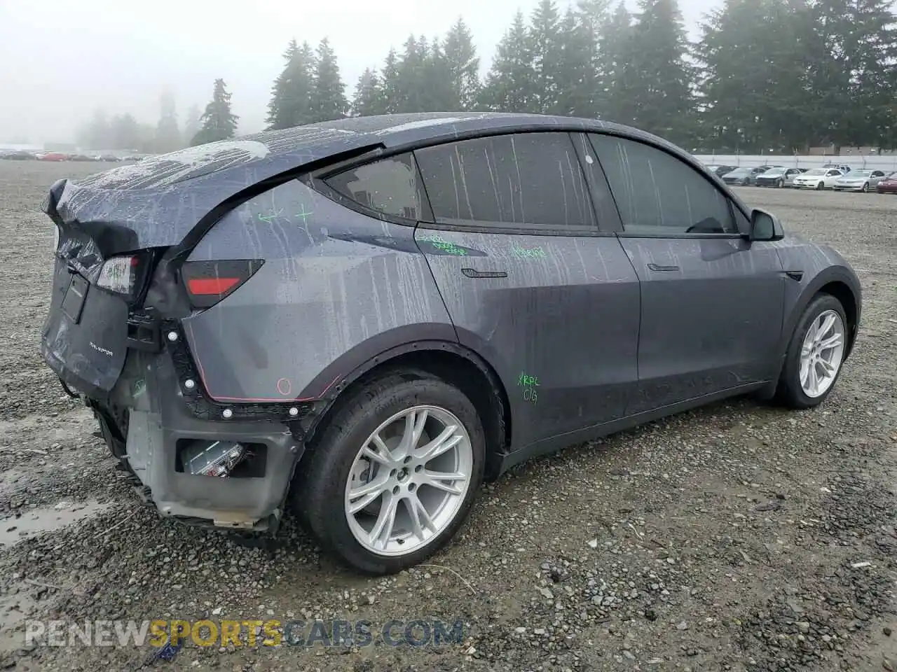 3 Фотография поврежденного автомобиля 7SAYGDEE4PF914079 TESLA MODEL Y 2023