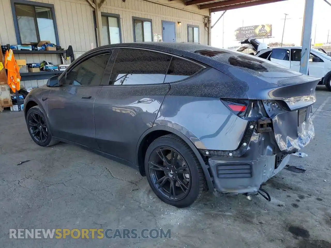 2 Photograph of a damaged car 7SAYGDEE4PF925325 TESLA MODEL Y 2023