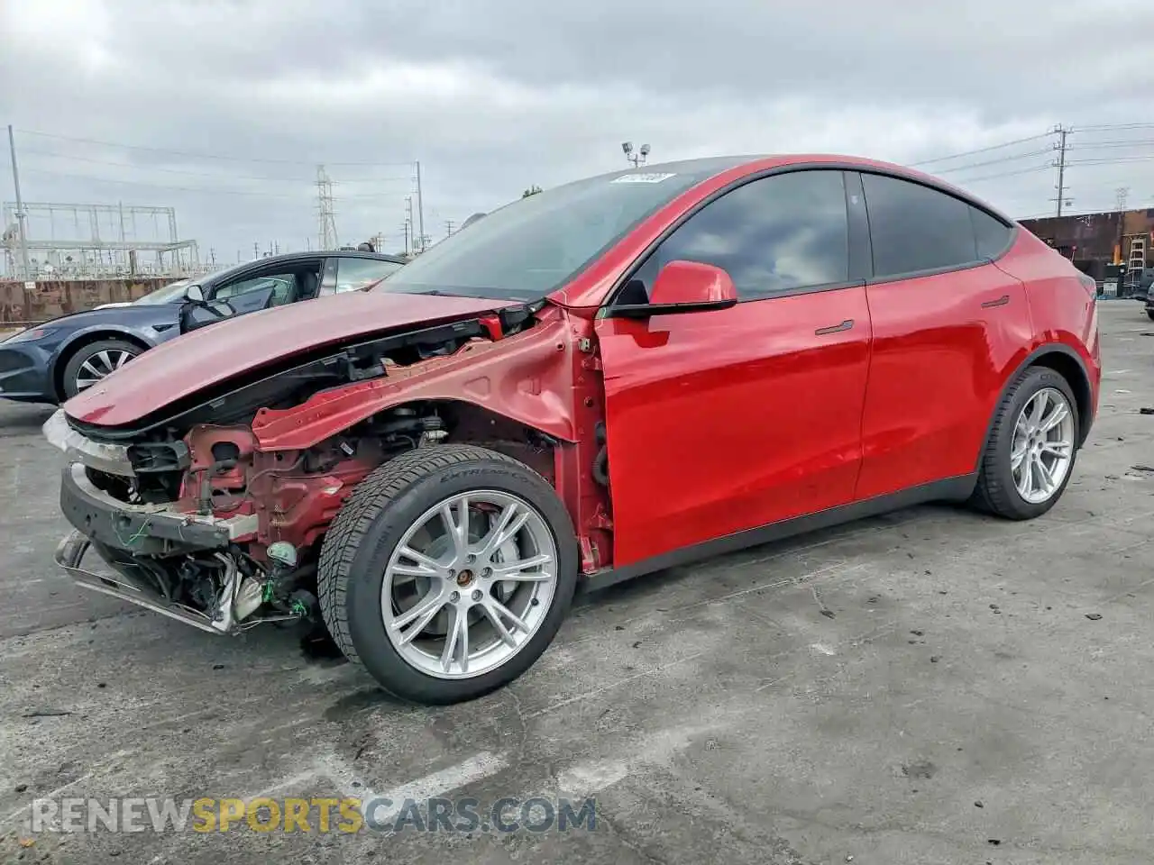 1 Photograph of a damaged car 7SAYGDEE4PF957949 TESLA MODEL Y 2023