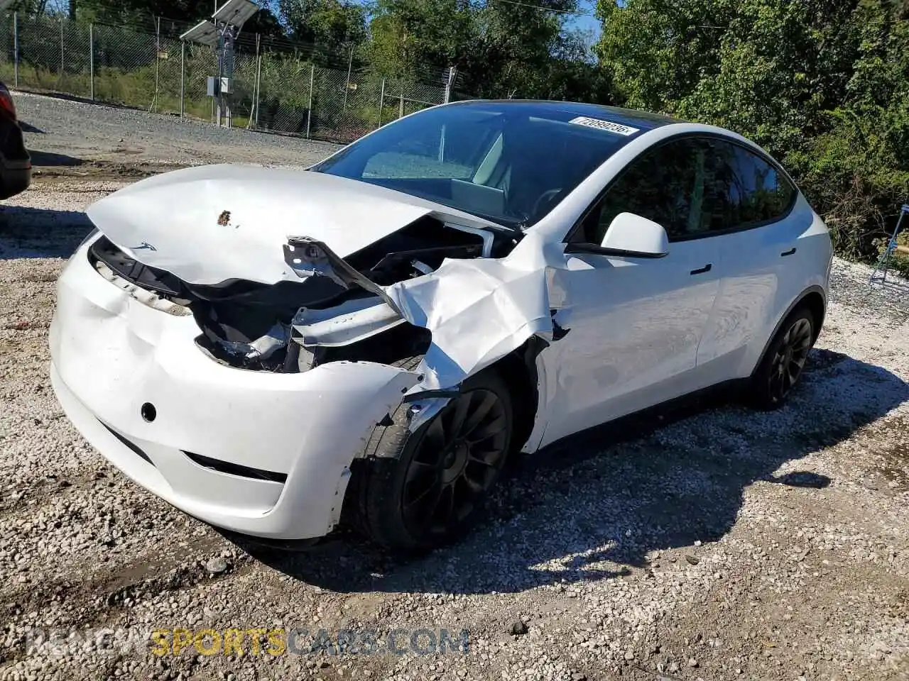 1 Photograph of a damaged car 7SAYGDEE5PA041181 TESLA MODEL Y 2023