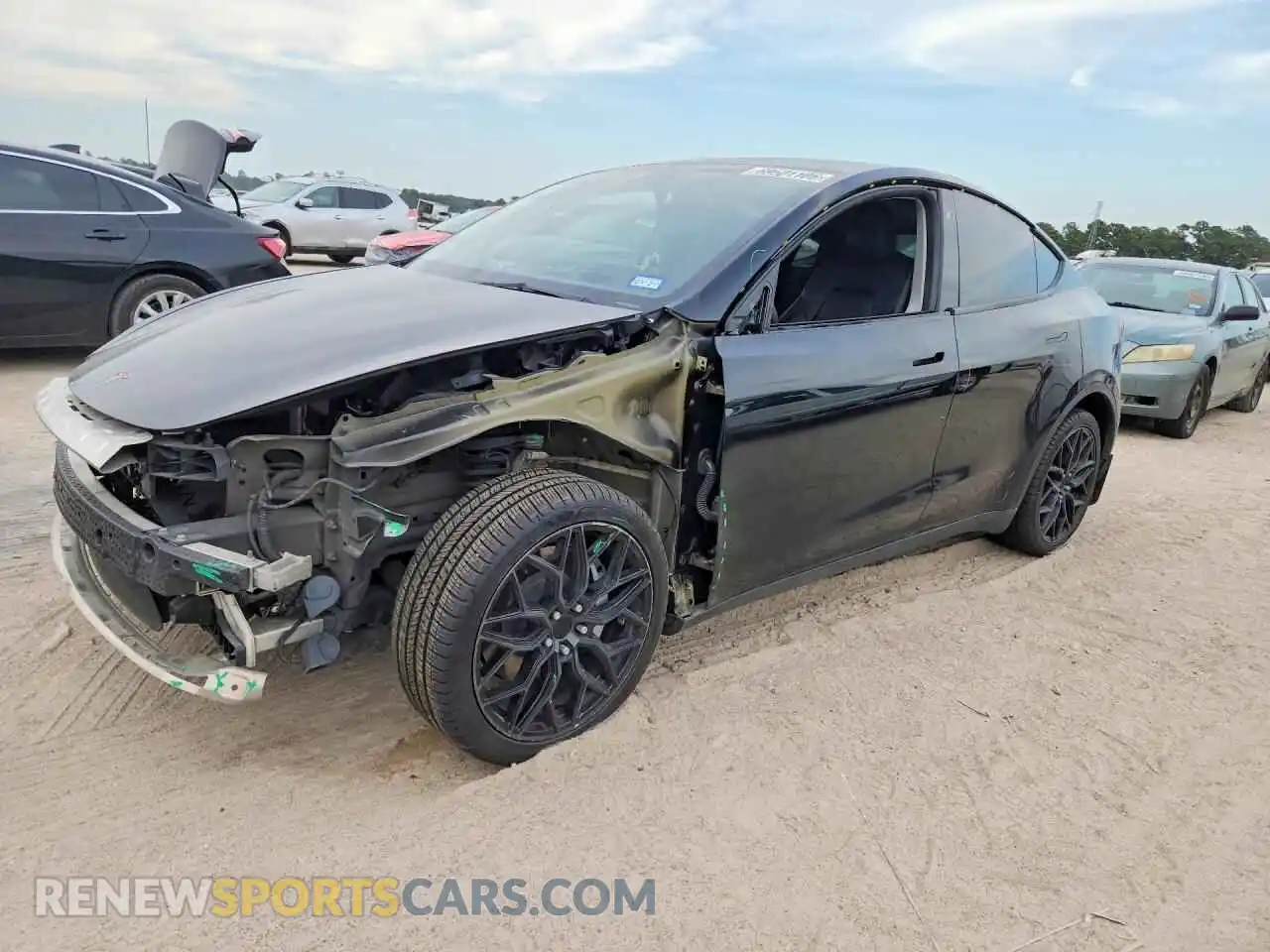 1 Photograph of a damaged car 7SAYGDEE5PA051807 TESLA MODEL Y 2023