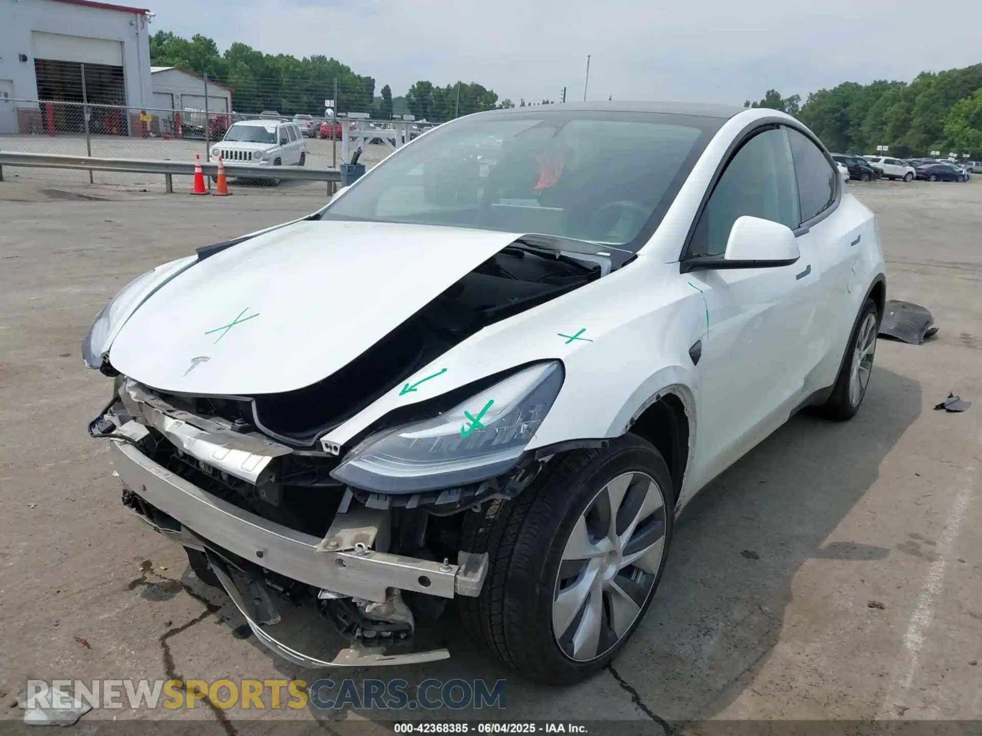 2 fotografías del automóvil dañado 7SAYGDEE5PA114310 TESLA MODEL Y 2023