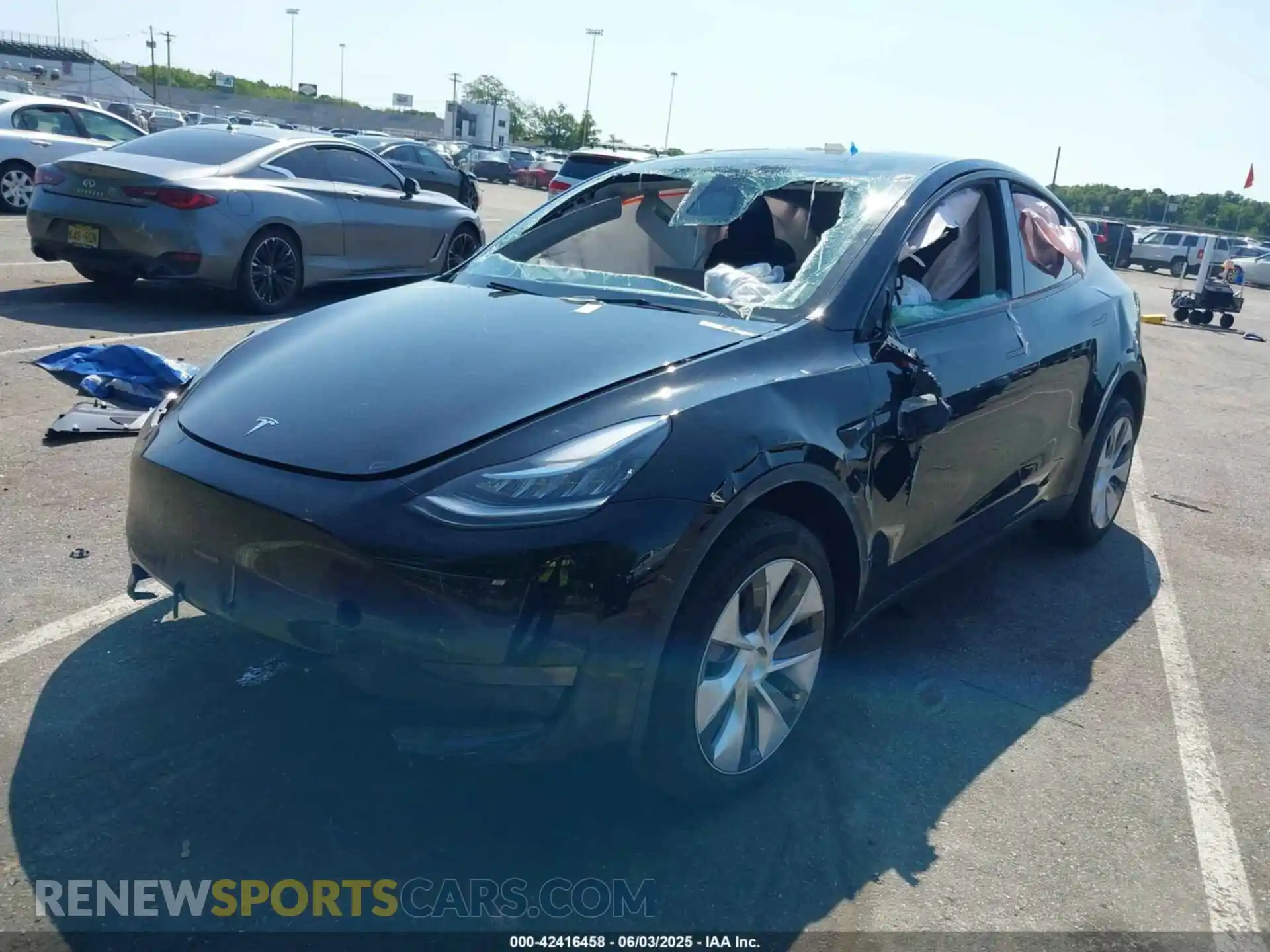 2 Photograph of a damaged car 7SAYGDEE5PA116476 TESLA MODEL Y 2023
