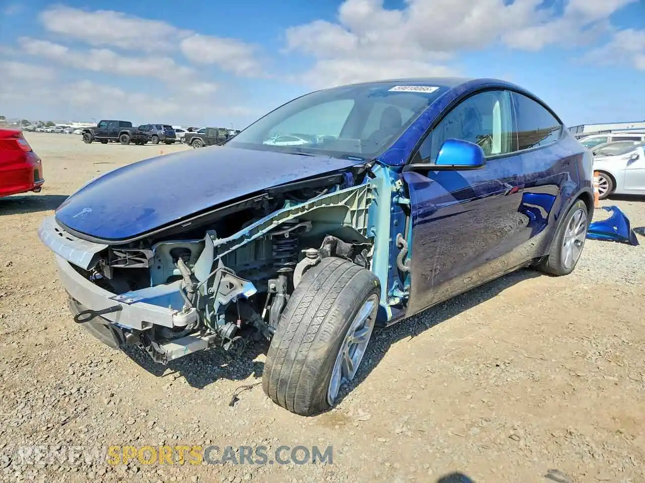 1 Photograph of a damaged car 7SAYGDEE5PA119636 TESLA MODEL Y 2023